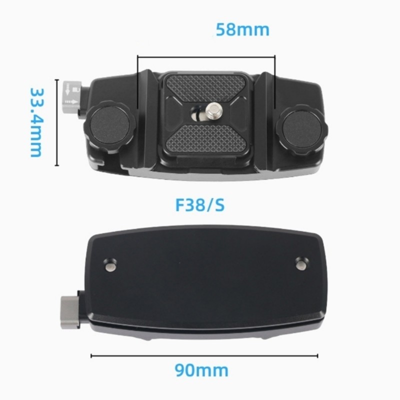 Heavy Duty Aluminum Backpack Camera Clip Mount Strap Clamp Universal Quick