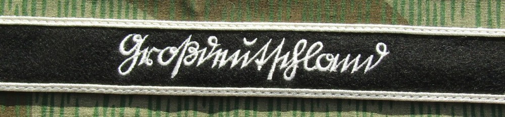 German WW2 Grossdeutschland cuffband on Black