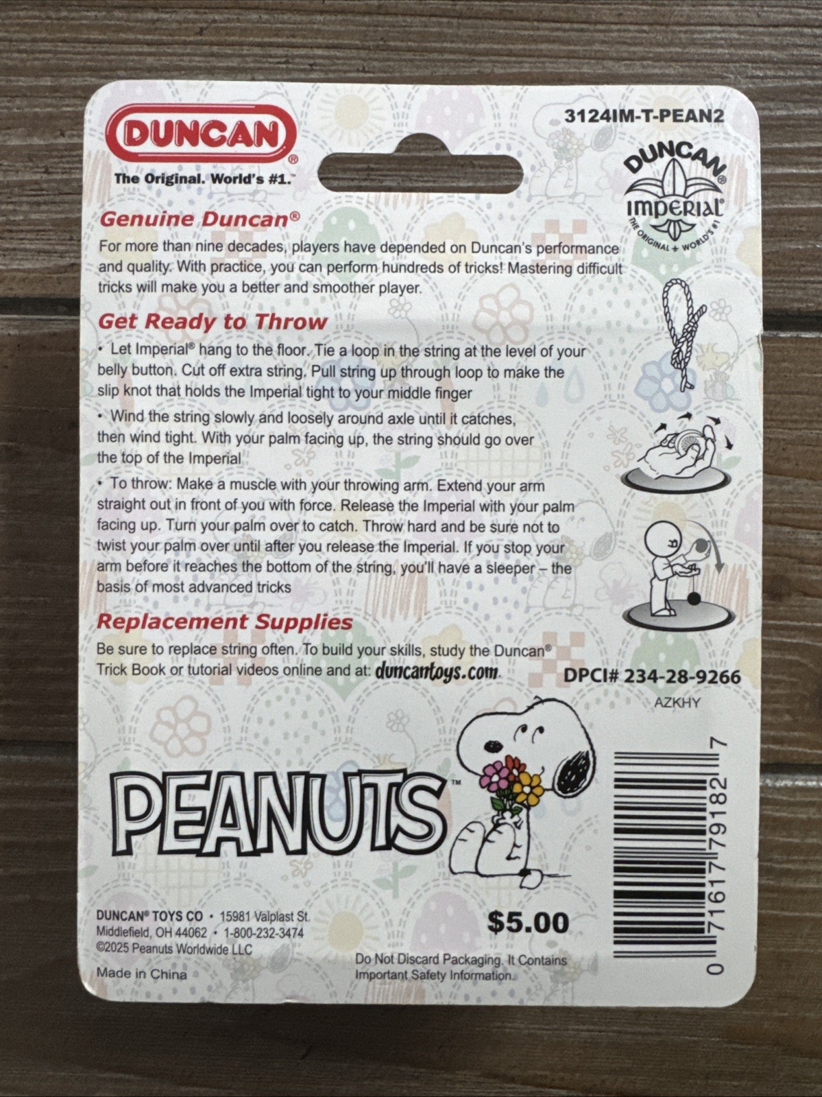 Duncan Imperial Yo-Yo Peanuts Theme Special Edition New Sealed