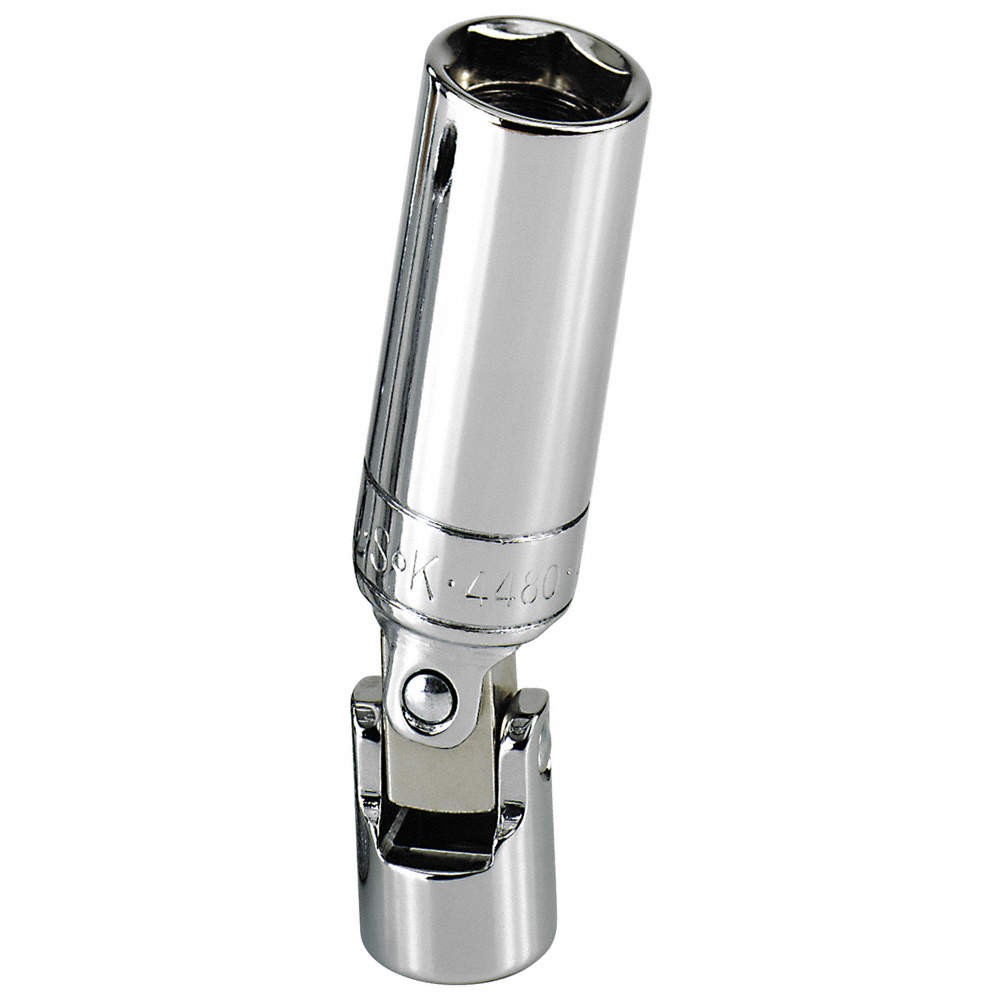 SK PROFESSIONAL TOOLS 4480 Flex Spark Plug Socket,3/4 in, Steel 20K797