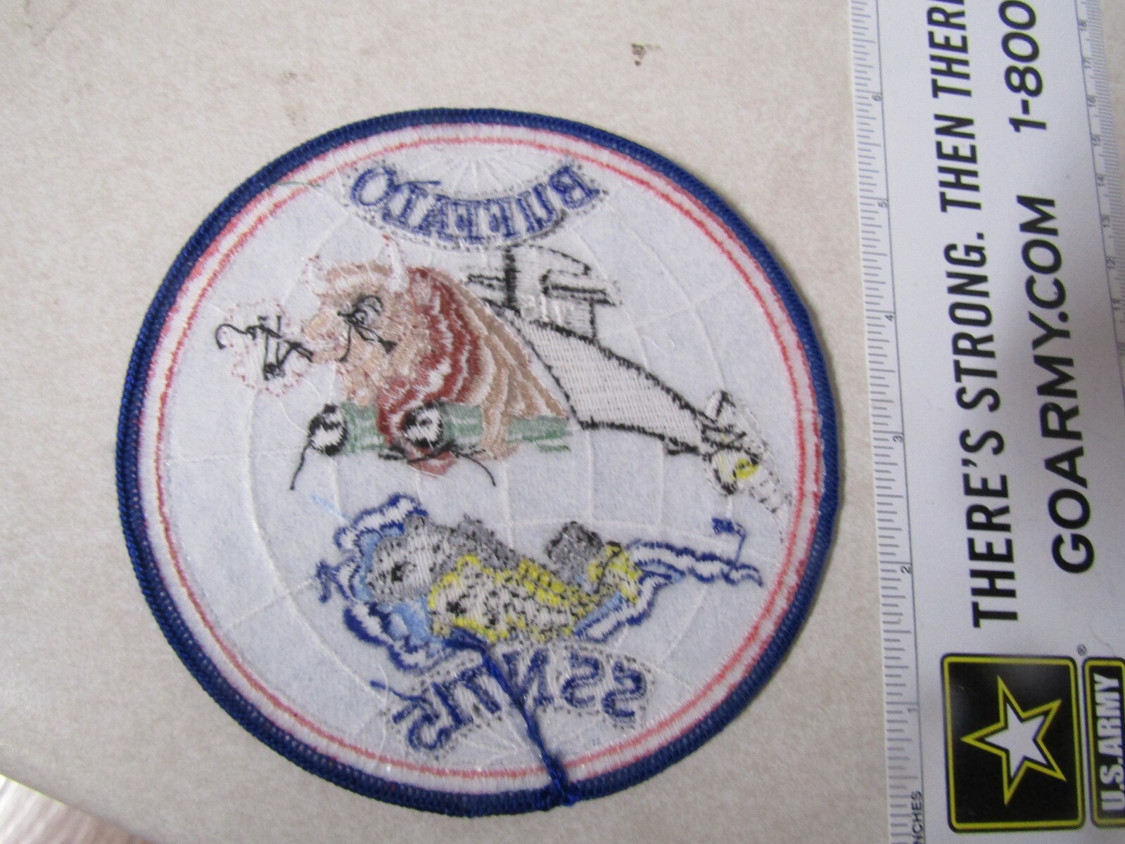 MILITARY PATCH OLDER UNITED STATES NAVY SUBMARINE SSN 715 BUFFALO