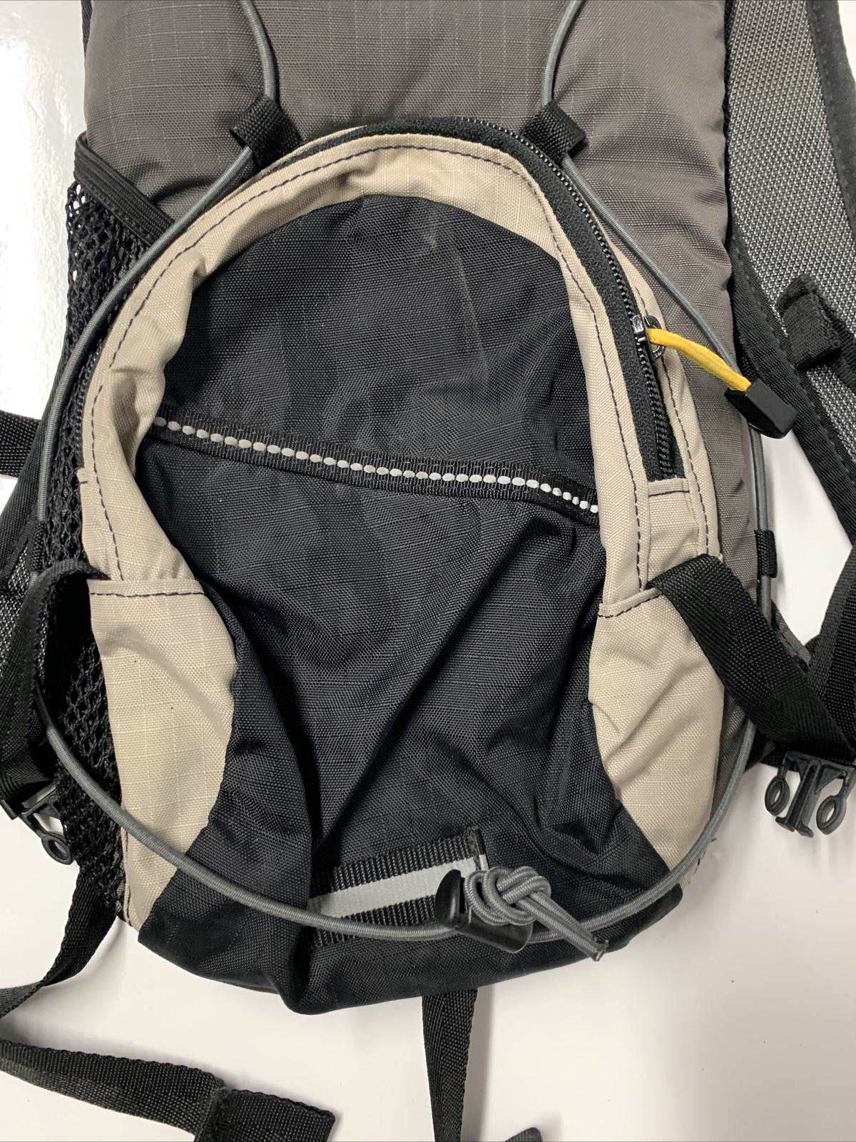 EUC Camelbak LOBO Hiking Padded Backpack Black Tan - No Hydration Pack