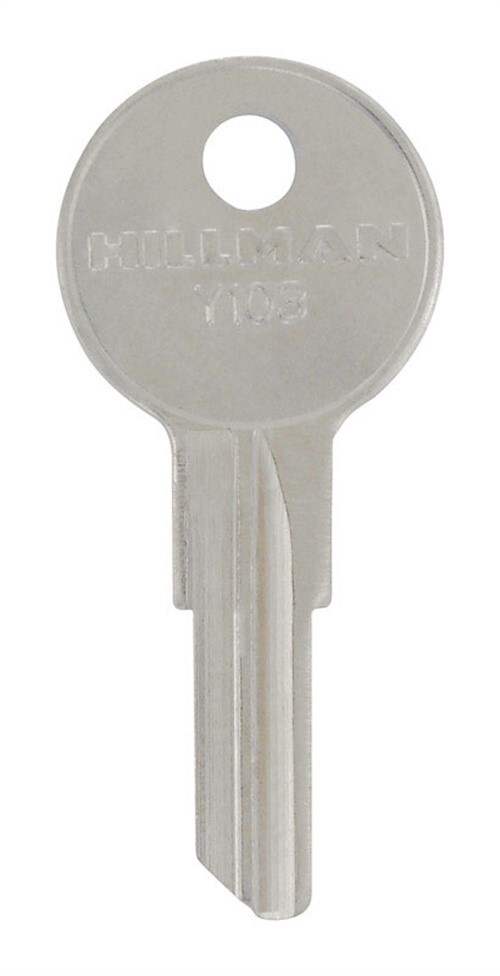 Hillman 441560 Brass #156 Y103 Single-Sided Universal Blank Key (Pack of 4)