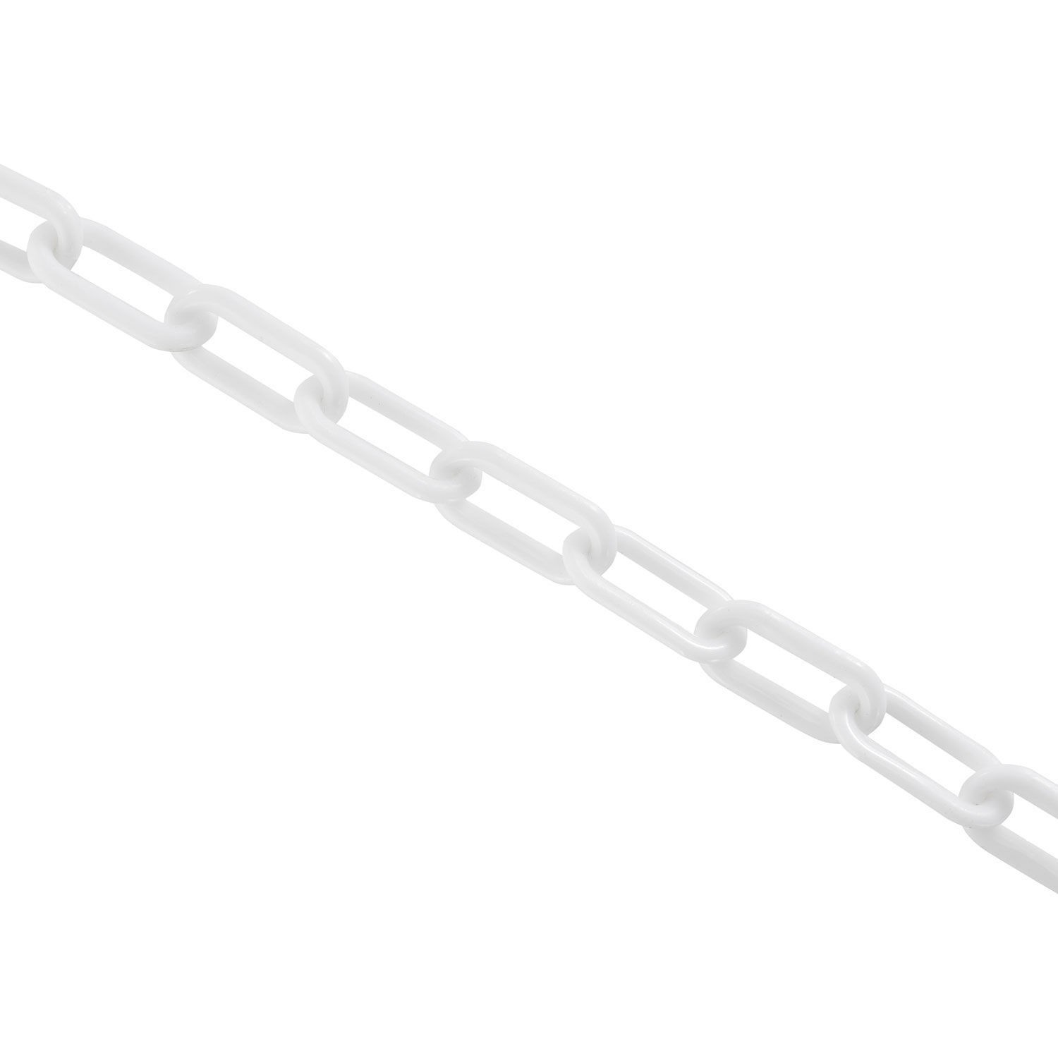 Global Industrial Plastic Chain Barrier 1-1/2"x50'L White