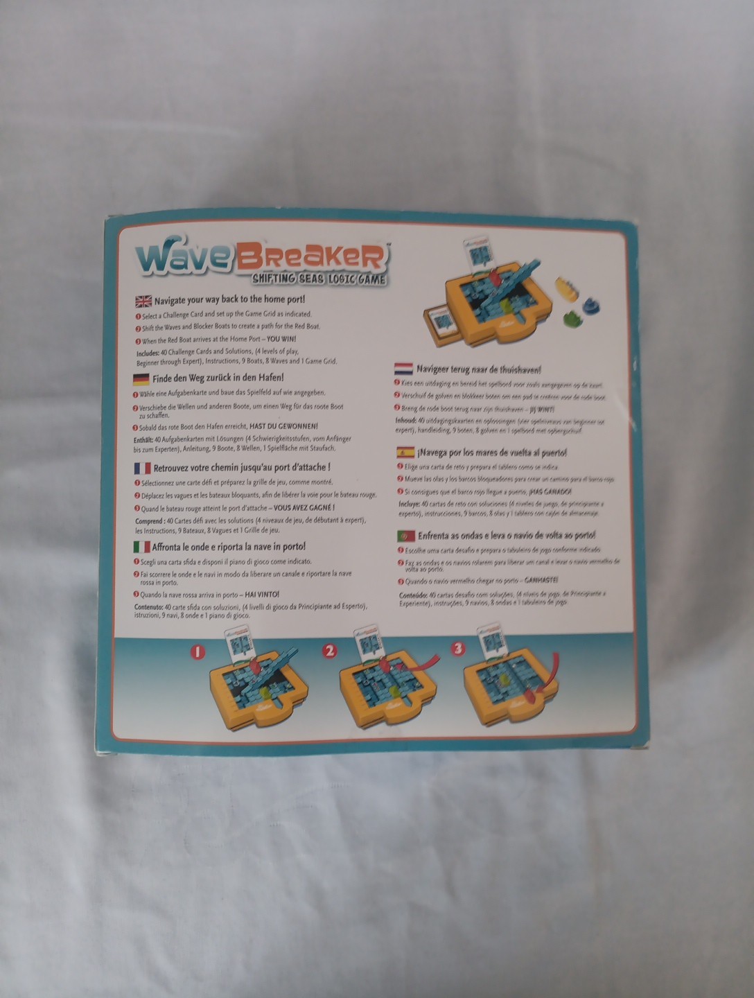 Think Fun Wave Breaker Shifting Seas Logic Game Complete with Box & Instructions