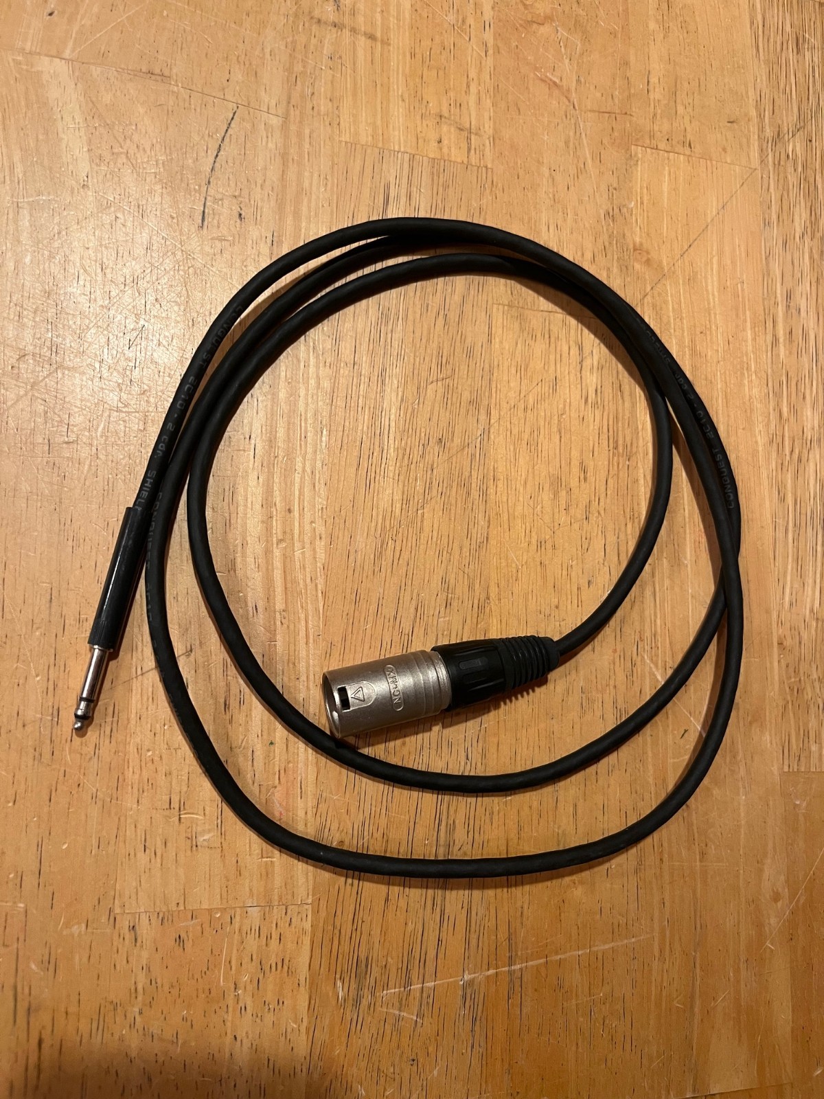 BANTAM MALE TO XLR  MALE  5' CABLE CONQUEST 2C10