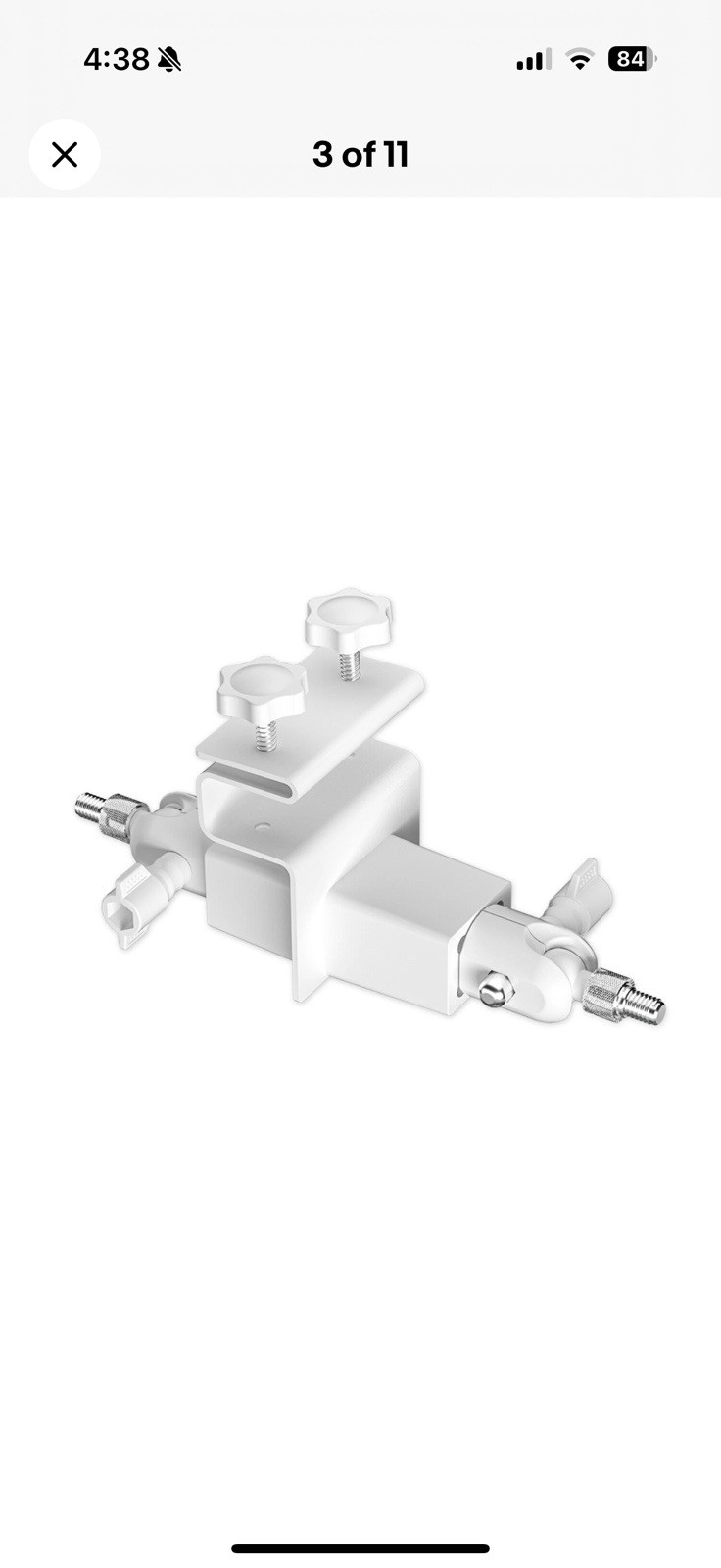 2 in 1 Gutter Mount Universal, Surveillance Camera, Solar Panel Mount.￼