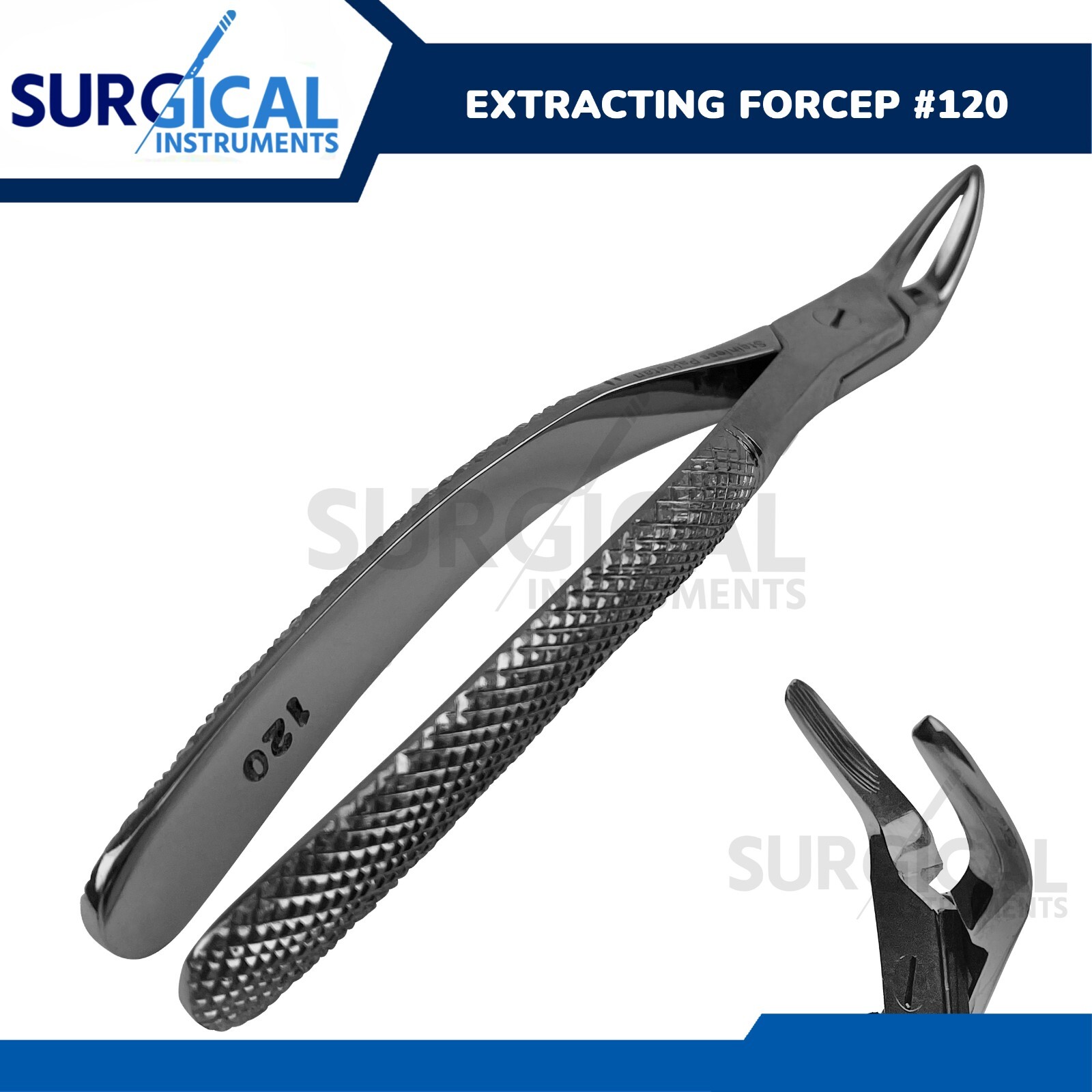 Extracting Forceps #120 Dental Surgical Instruments Stainless Steel German Grade