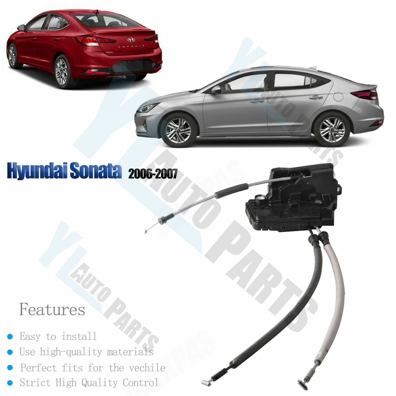 Front Left Driver Door Lock Actuator Motor Fit 2017-2020 Hyundai Elantra Sedan