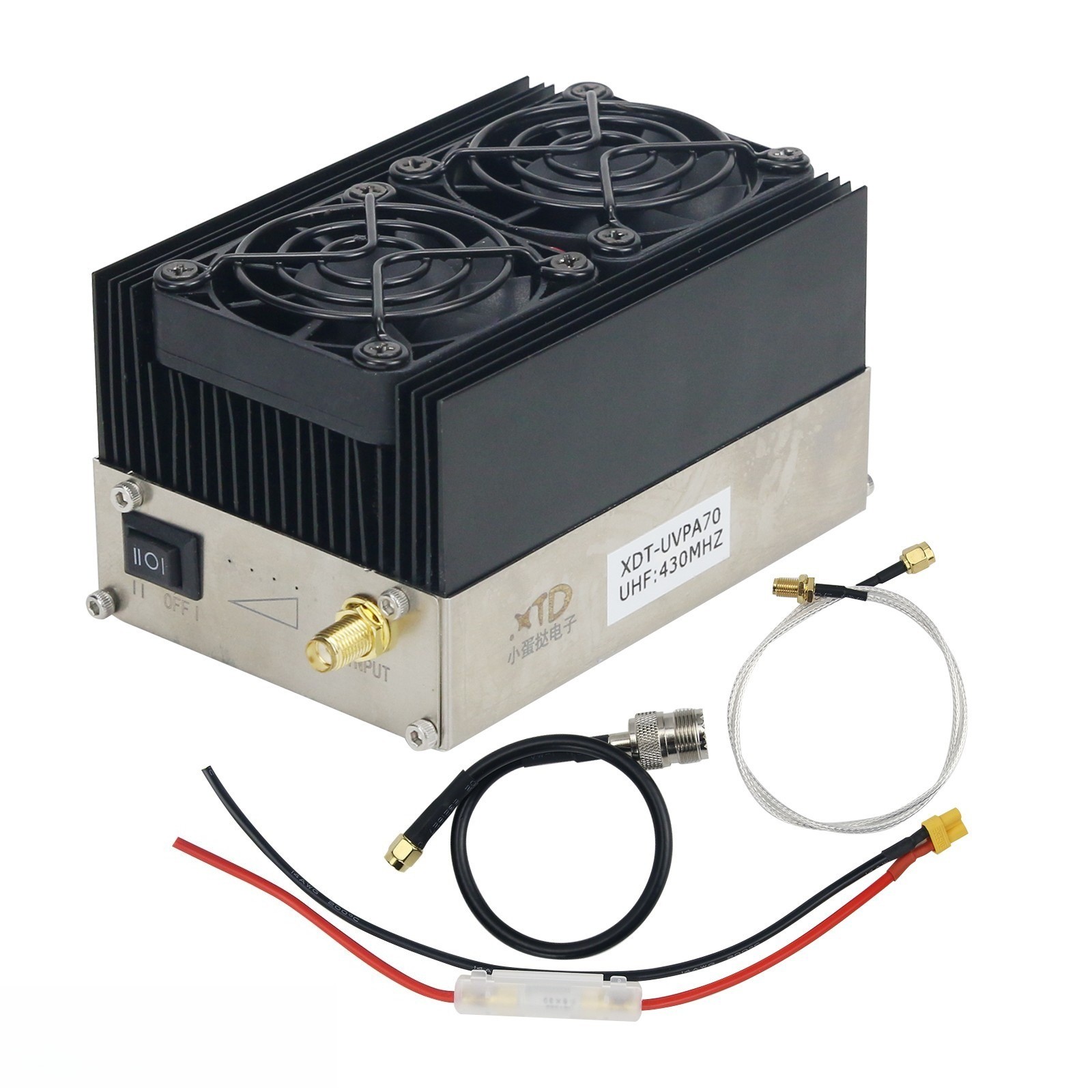 XDT-UVPA70 Power Amplifier Power Amp 400MHz-470MHz For Walkie Talkie Output 80W