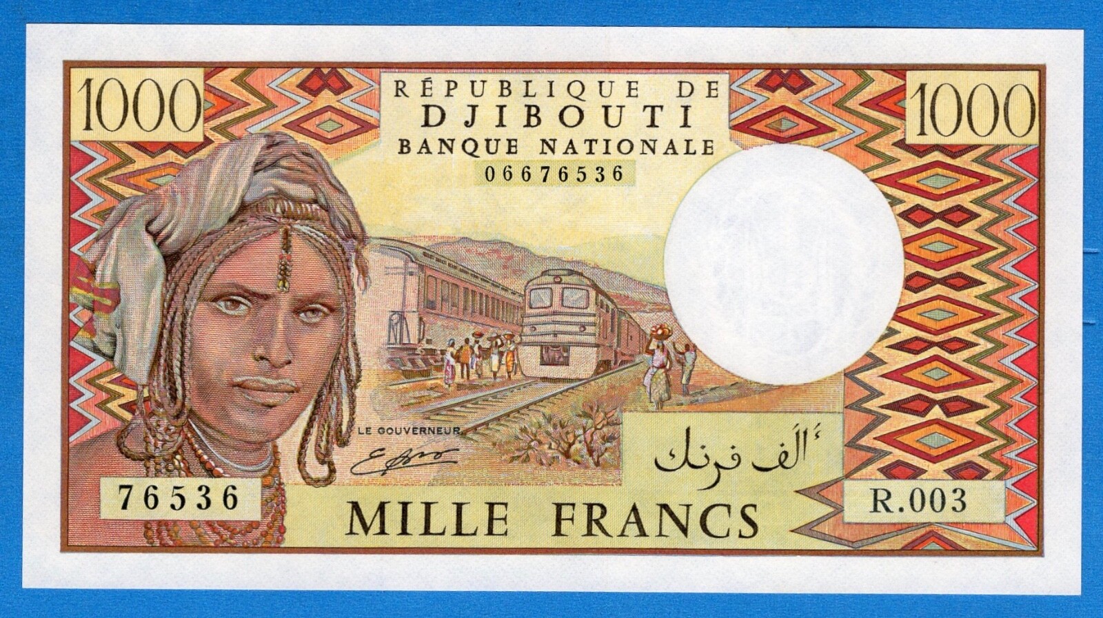 Djibouti Africa 1991 Unc Banknote 1000 Francs Uncirculated, Caravan of Camels