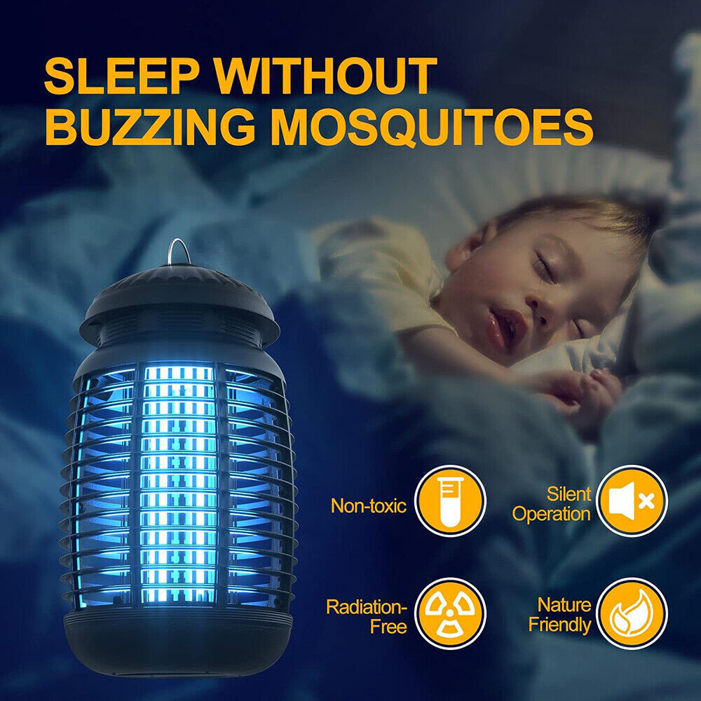 Electric Mosquito Insect Killer Zapper LED Light Fly Bug Trap Pest Control Lamp