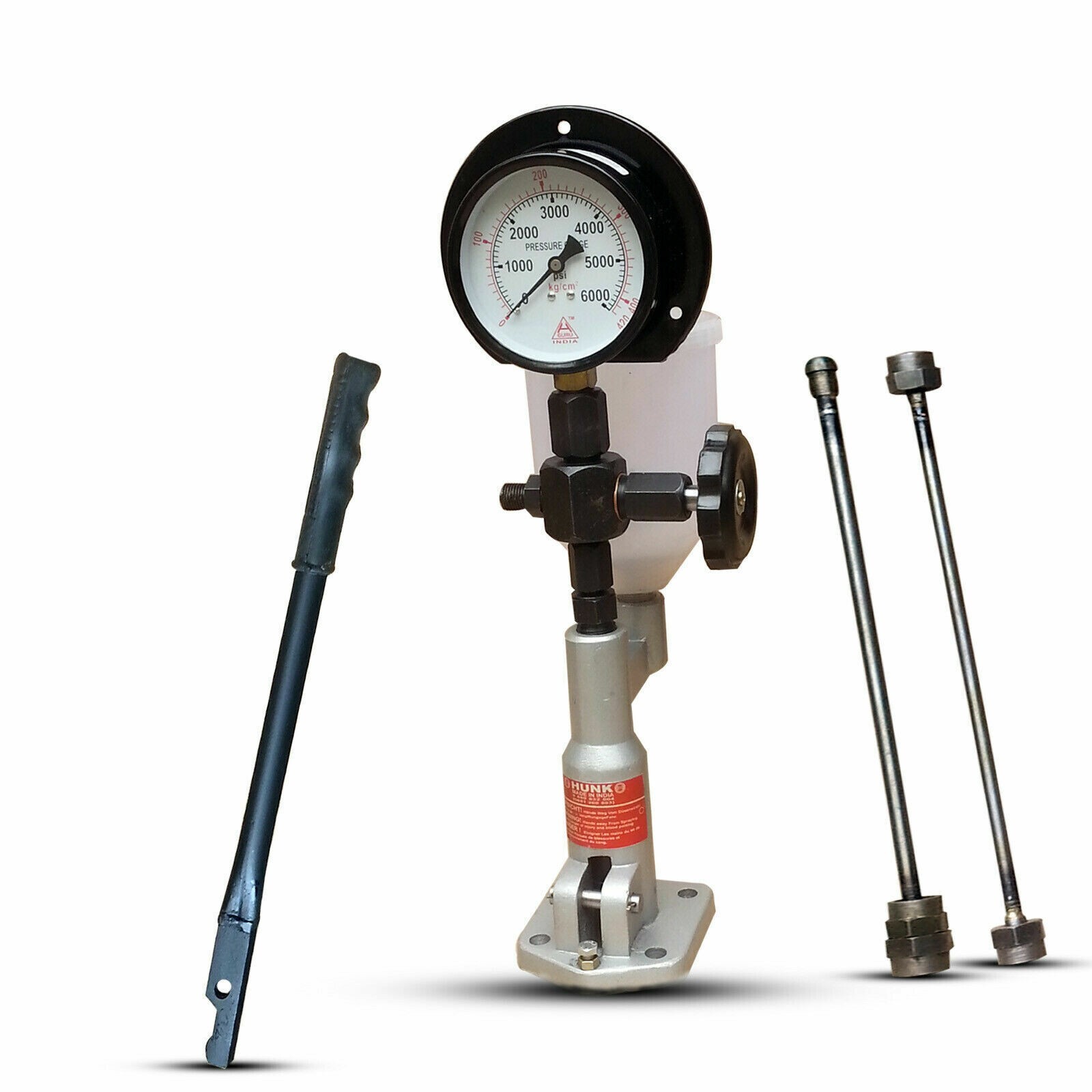 Diesel Injector Nozzle Tester / Pop Pressure Tester - Dual Scale BAR / PSI Gauge