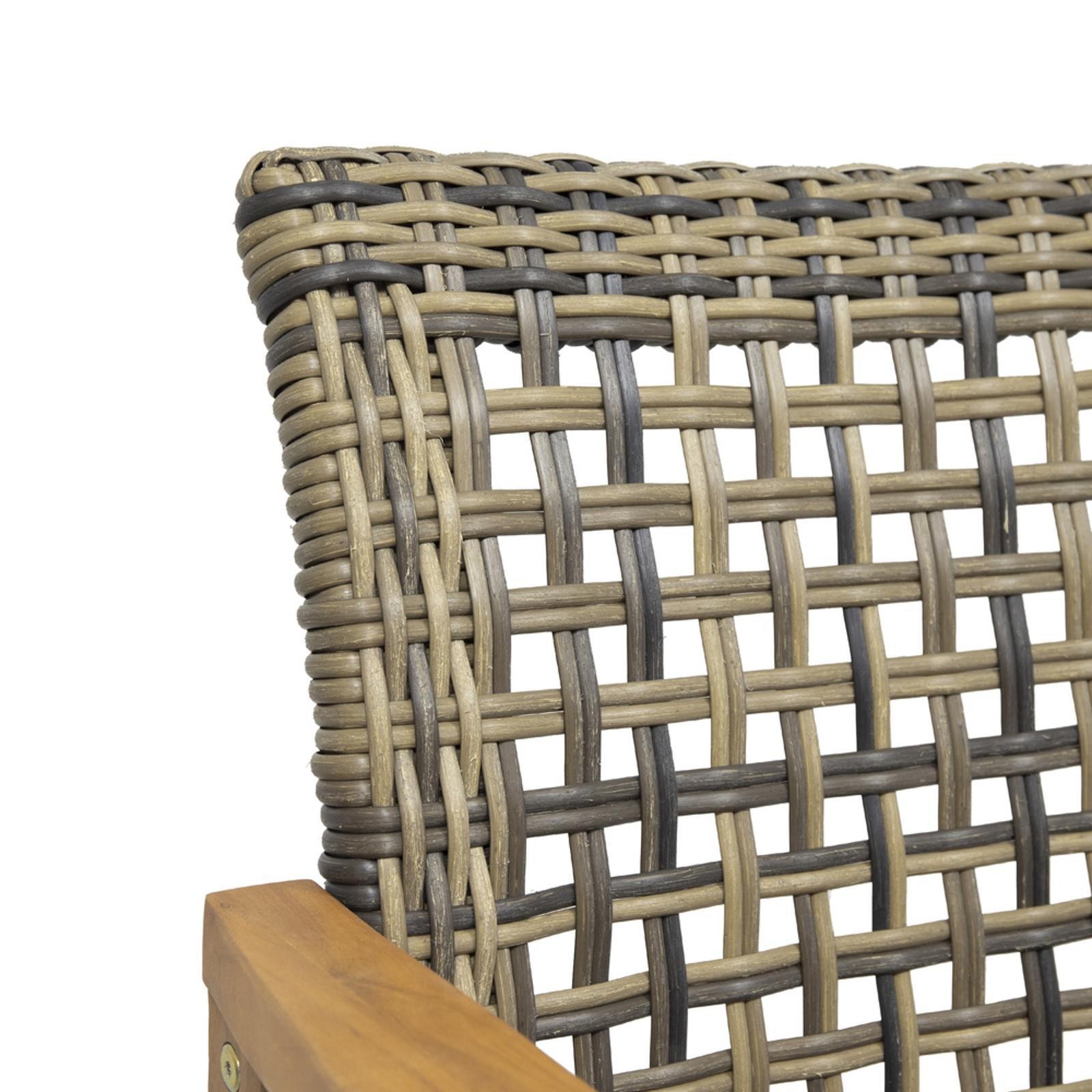 2-Piece Dining Chair Set - Weather-Resistant Acacia Wood &