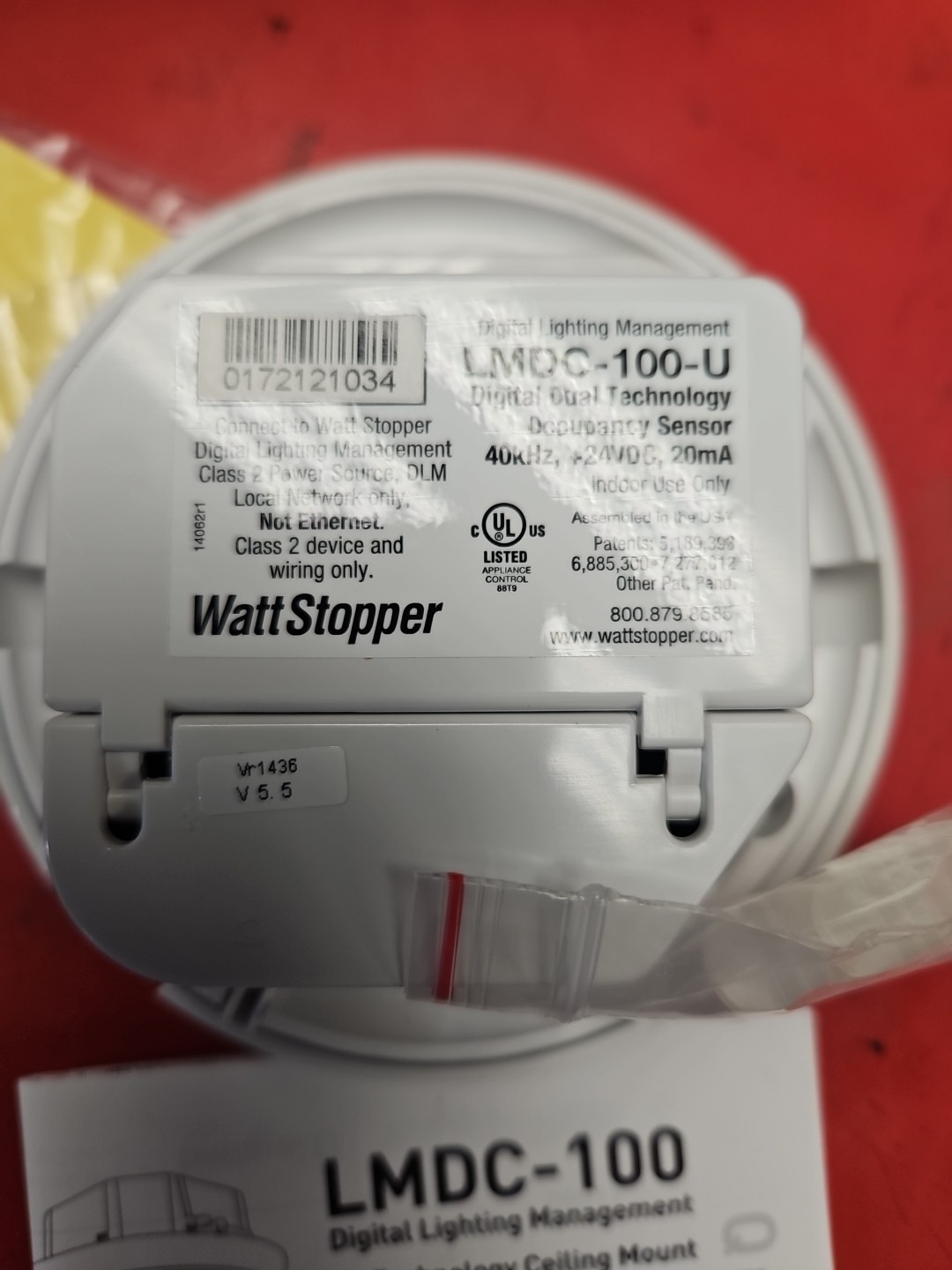Watt Stopper LMDC-100-U Digital Dual Tech Ceiling Mount New