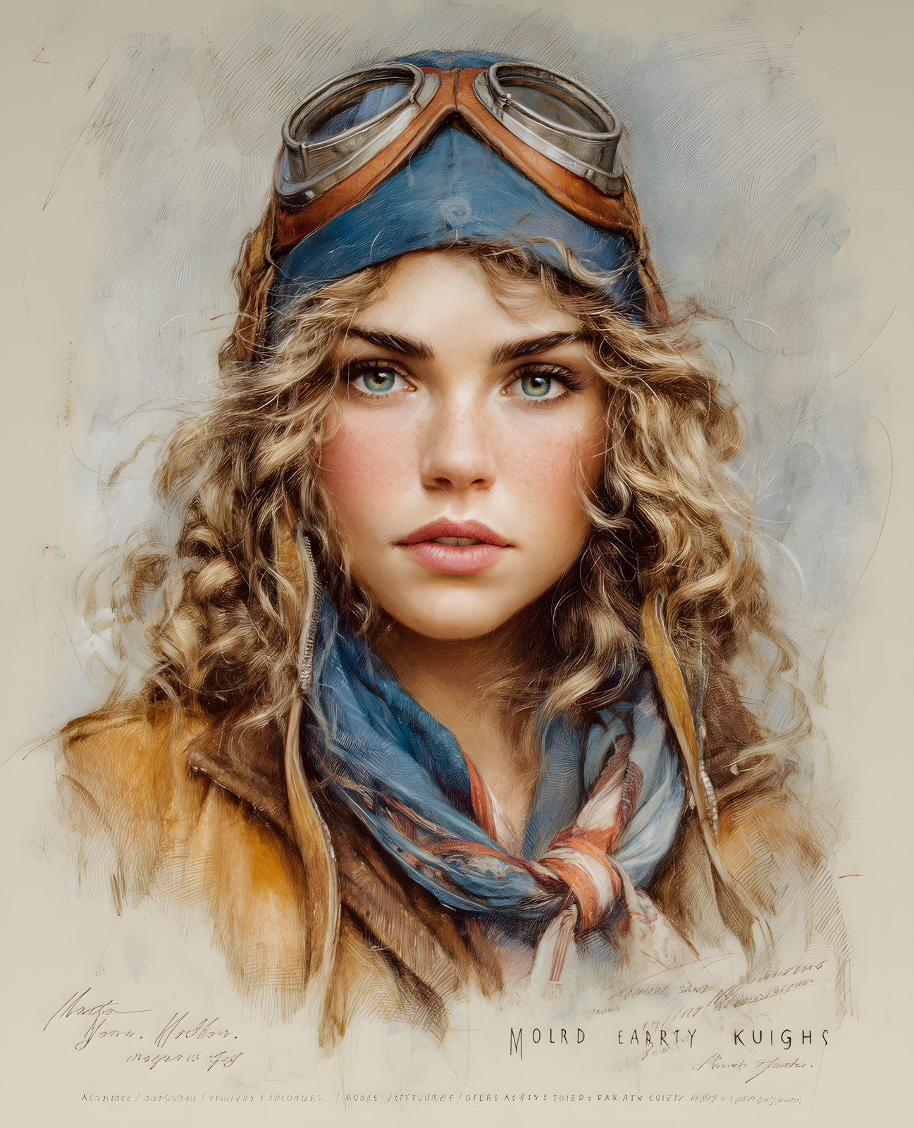 8x10 Retro Adventure Heroine Art Print - 924591725