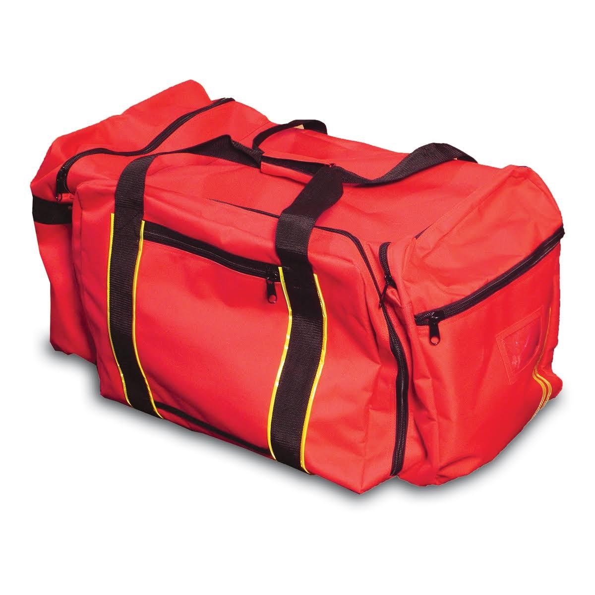 LARGE RED PPE GEAR BAG W/ REFLECTIVE STRIPES EQUIPMENT DUFFEL BAG NEW