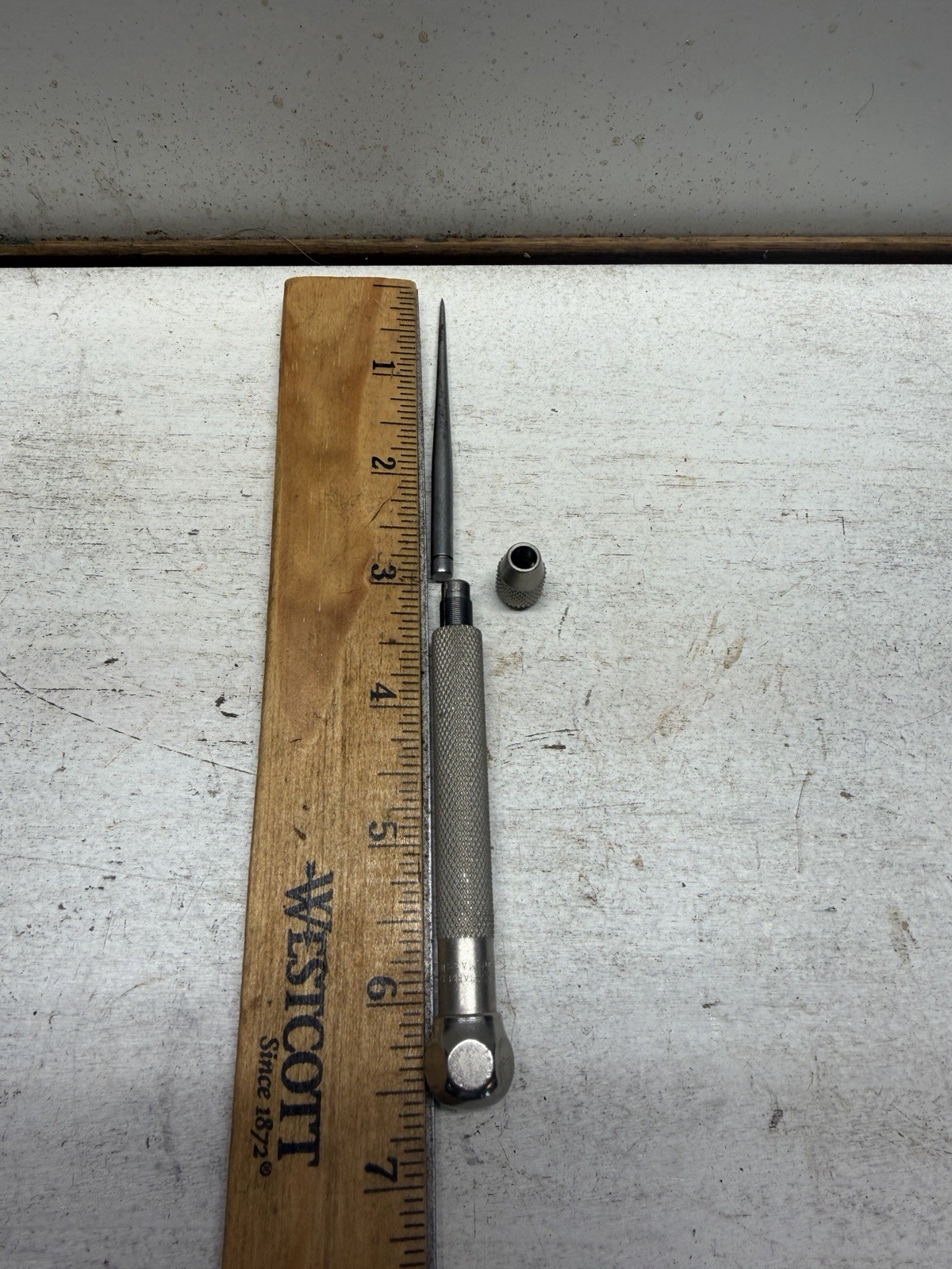 Starrett 70B Pocket Scriber 2-7/8" Point Length, 3/8" Handle Diameter, Steel