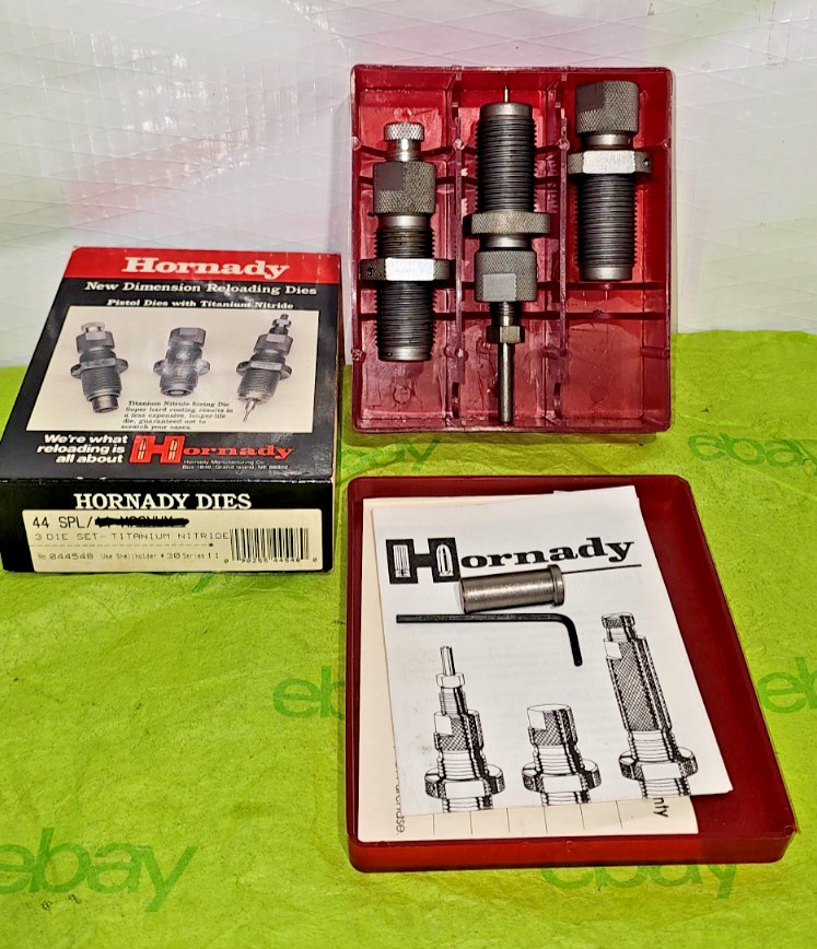 Hornady 3 Die Set 44 Special / 44 Magnum Titanium Nitride Part # 044548