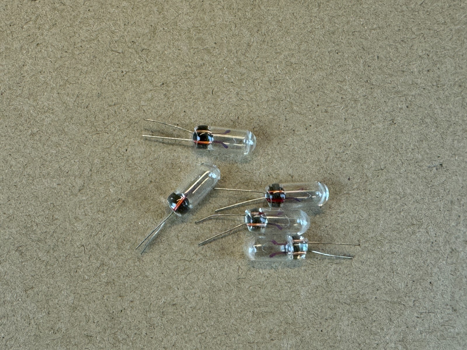5 New Grain-of-Wheat Bulbs 6v 70mA Lamps Vintage Receiver Lights 5MM