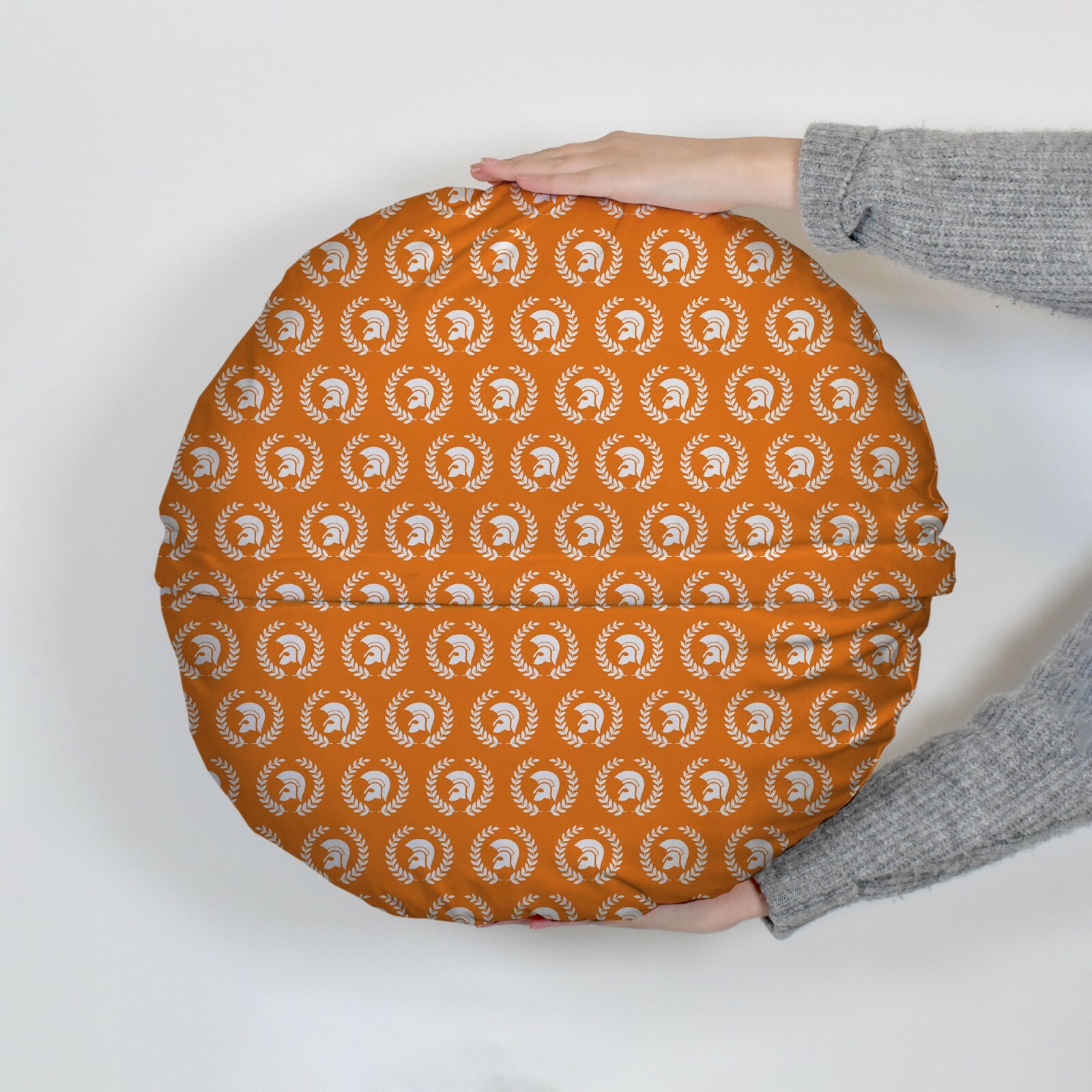Trojan Laurel Leaf - Round Cushion - Two Sizes Available