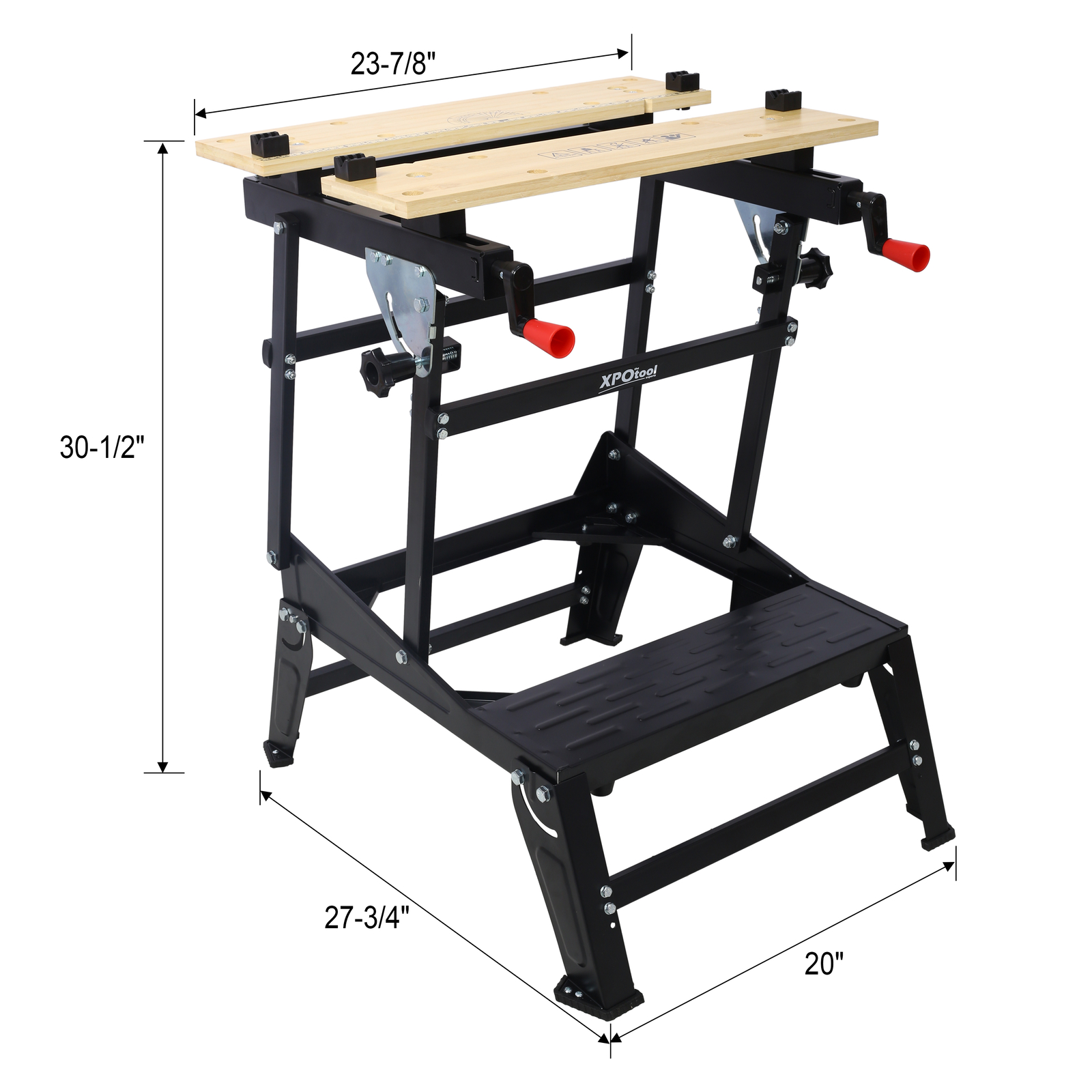 Multifunctional Workbench Foldable Workbench w/ Adjustable Jaws for Woodworking