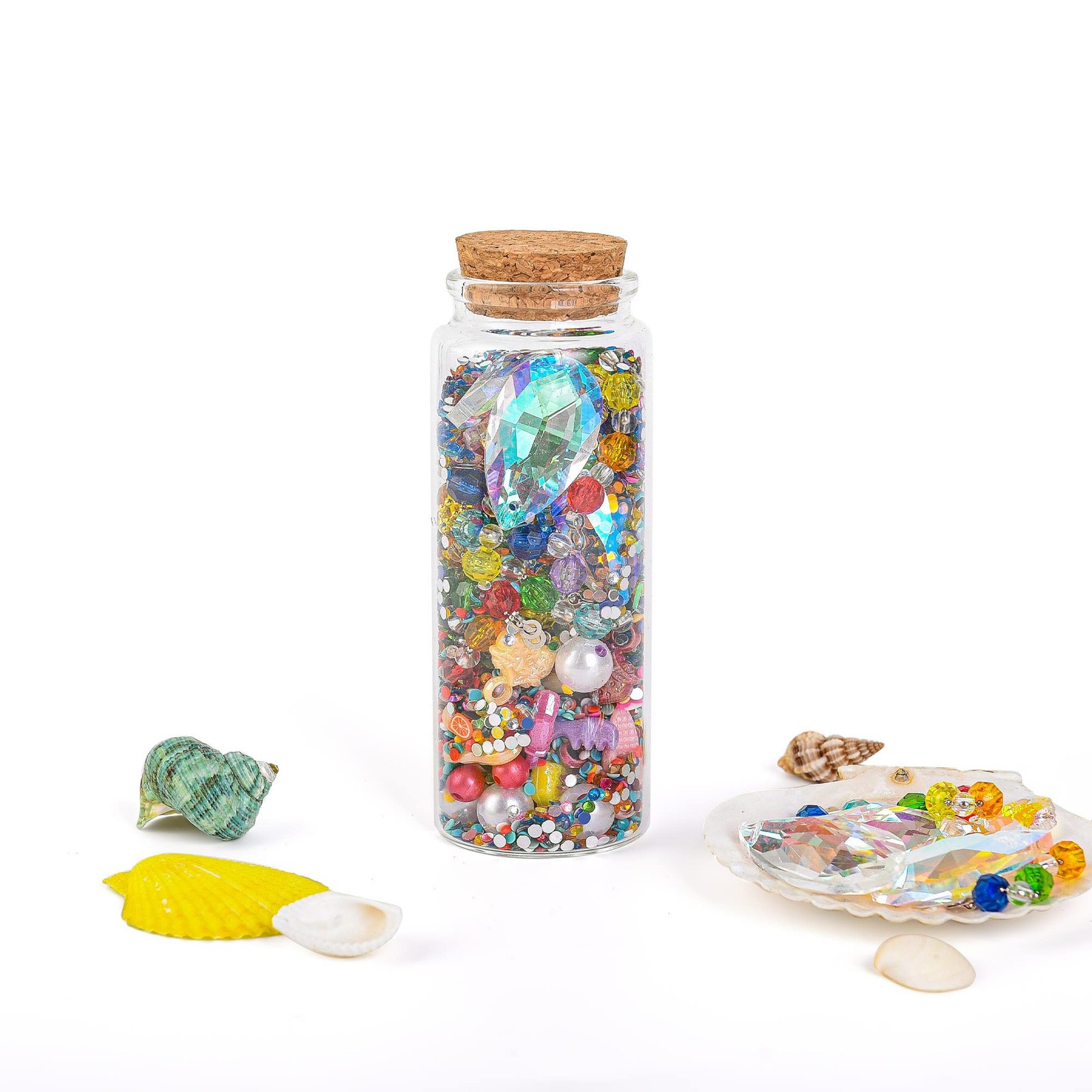 3PC100ML Empty Glass Jars with Cork Stoppers for DIY Art Crafts Projects