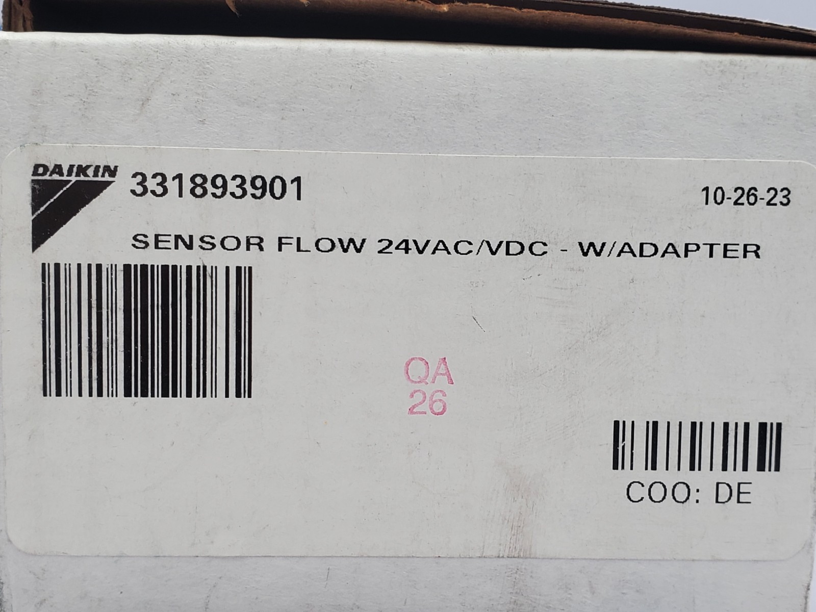DAIKIN 331893901 Sensor Flow 24VAC/VDC
