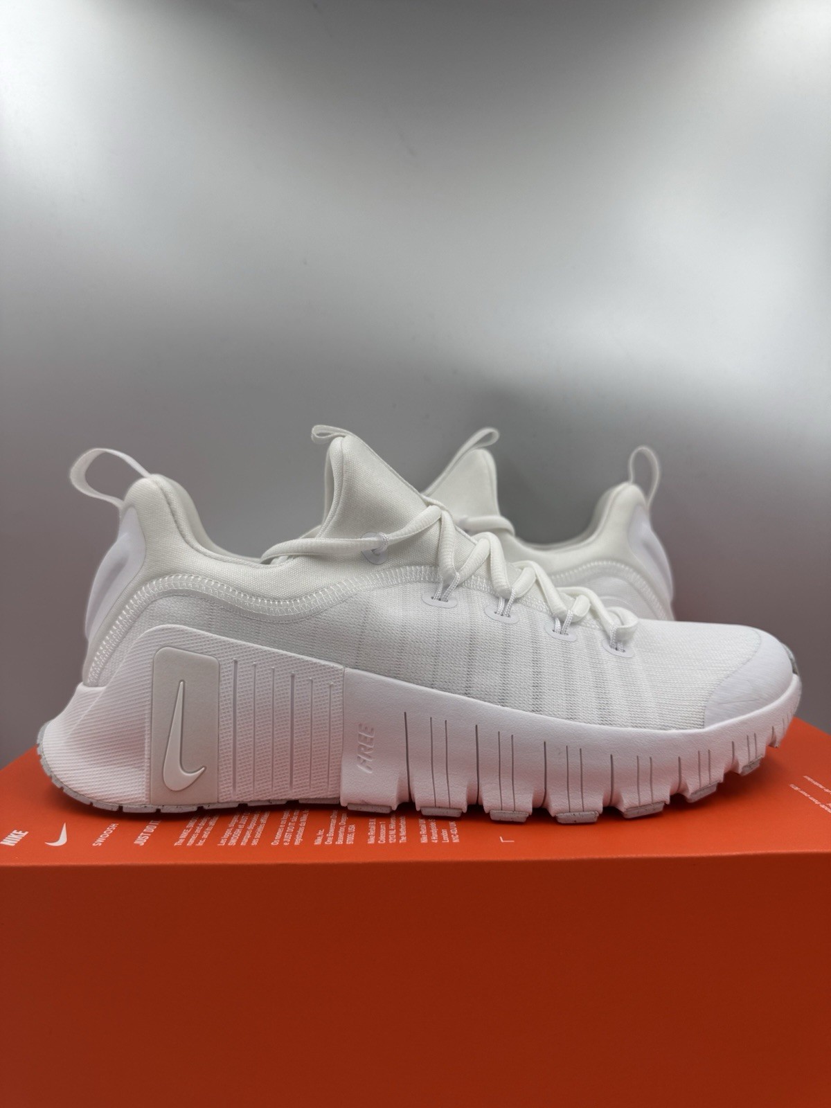 Nike Free Metcon 6 White Platinum Tint FJ7126-101 Size 9 Women