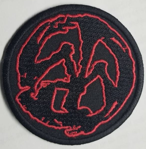 Embroidered Pennywisee Punk Band red Patch approx 2.5" iron or sew