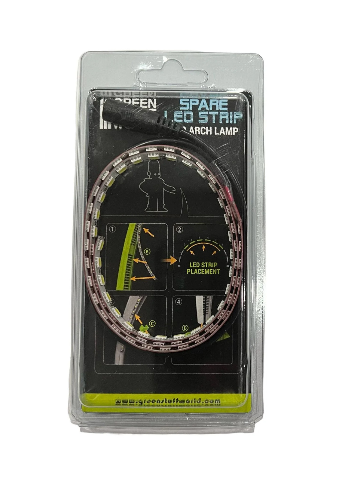 Green Stuff World Replacement LED Strip for Arch Lamp - Black 3193