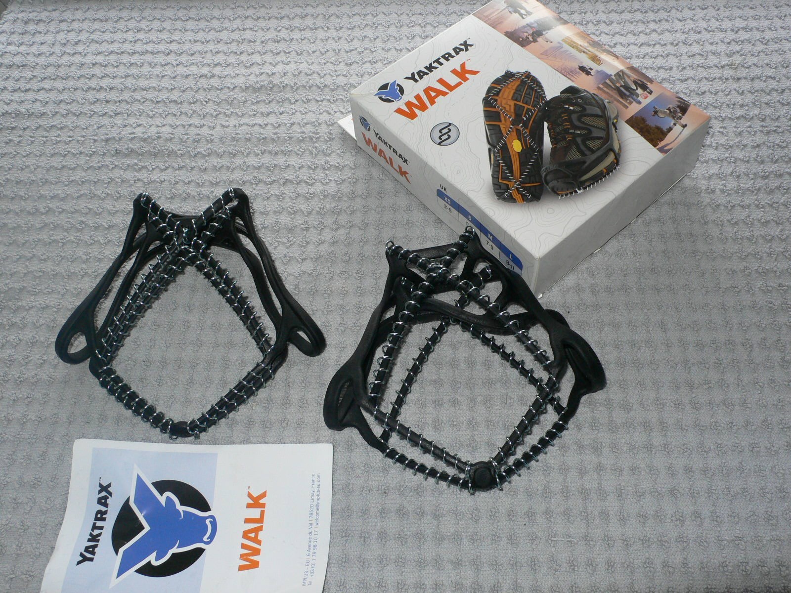 YAK TRAX WALK WINTER TRACTION FOR YOUR SHOES LARGE  BLACK