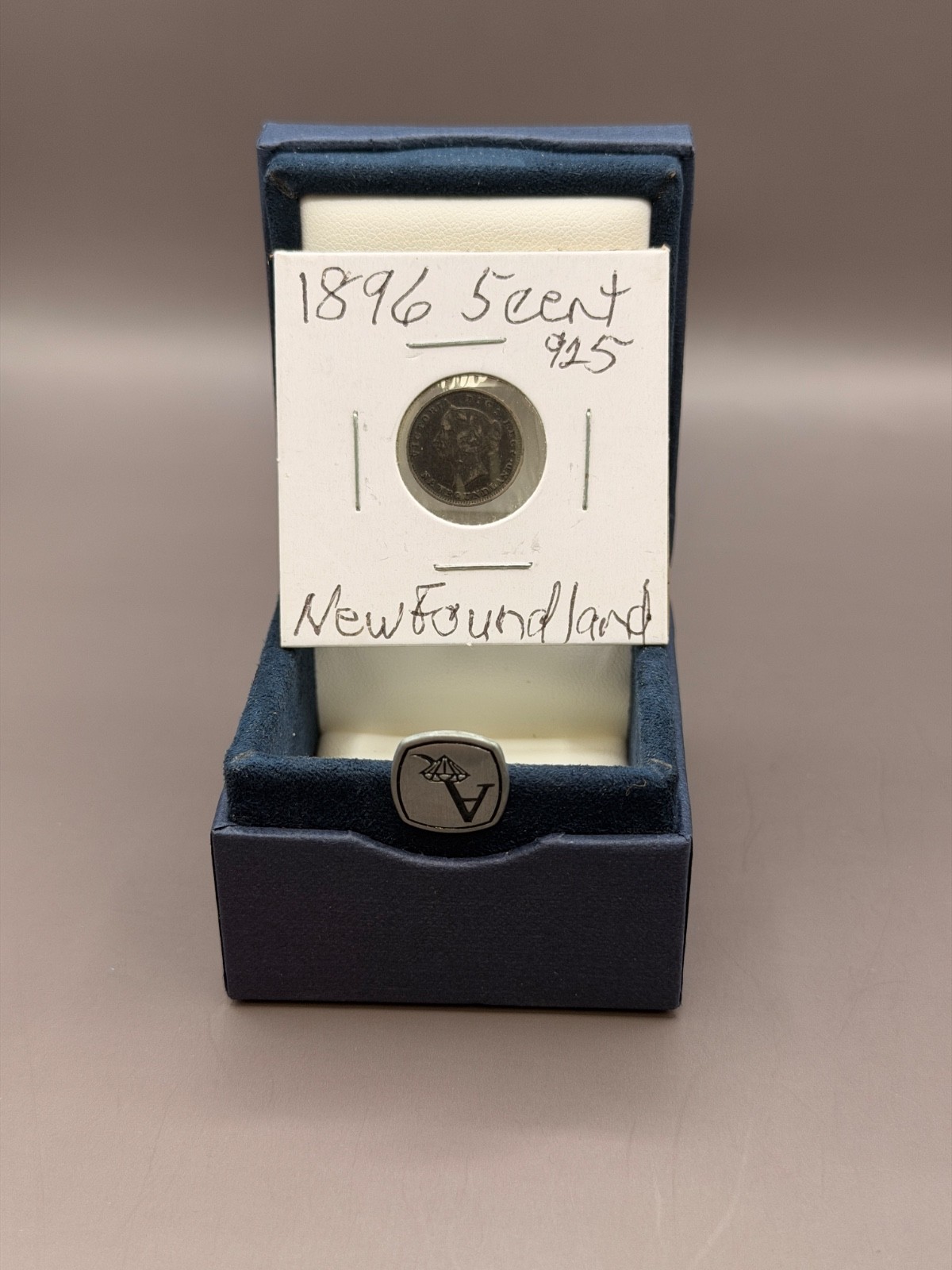1896 Newfoundland 5 Cents 0.9250 Silver