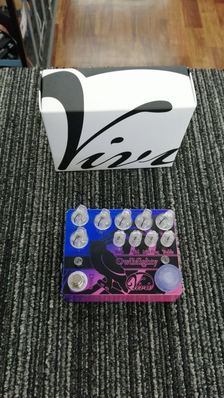 VIVIE OWLMIGHTY Bass Preamp Compressor with Clean/Distort Switch Used