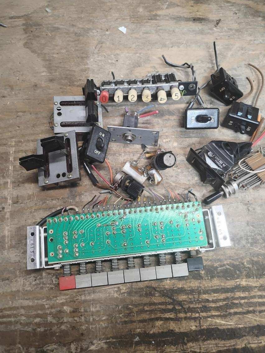 Vintage Misc Organ Parts, Buttons,  Switches MAKE OFFER!