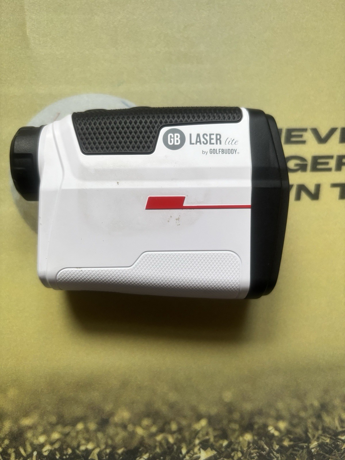 GolfBuddy Laser Lite Golf Rangefinder White With Good Battery