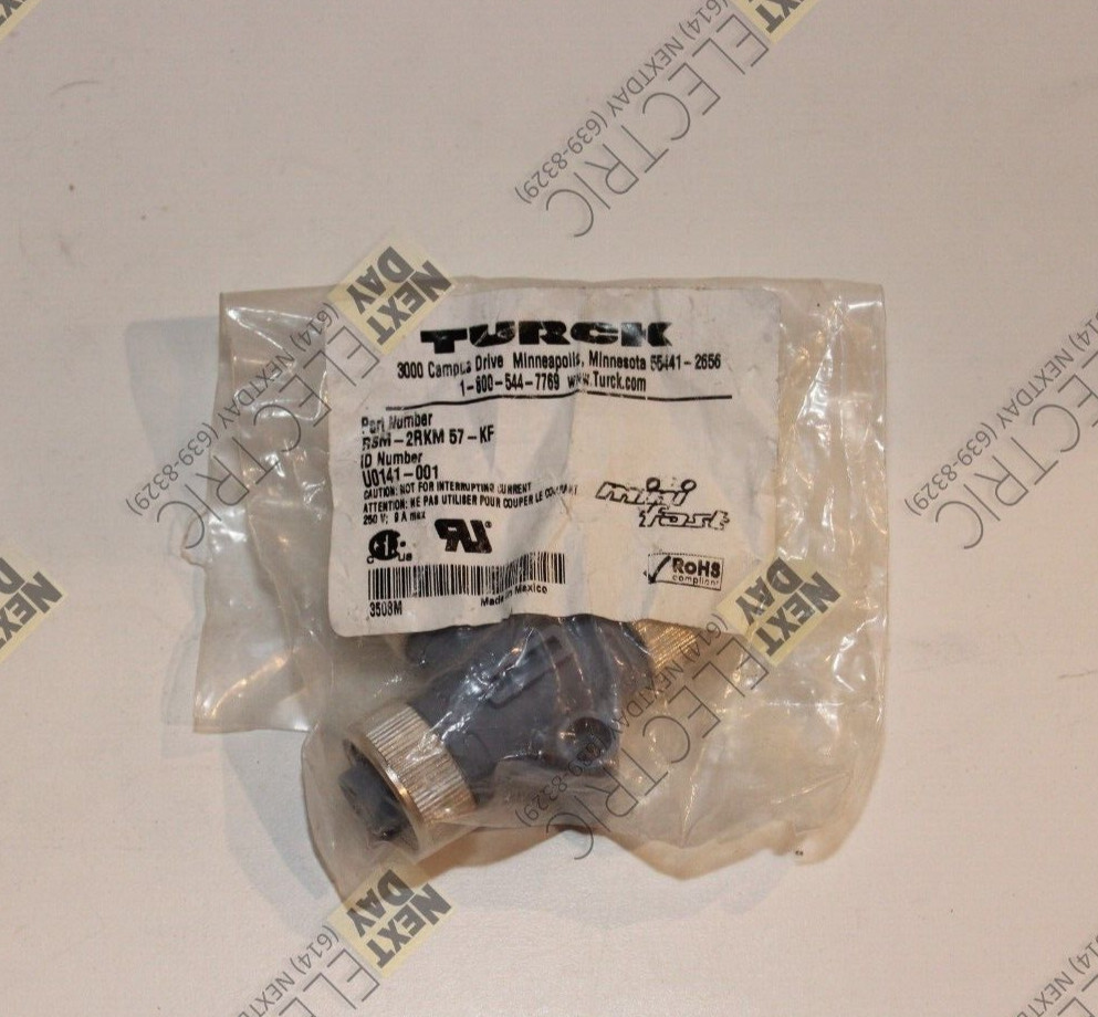 Turck, RSM-2RKM 57-KF, U0141-001, T Tee Splitter Mini Fast Splitter