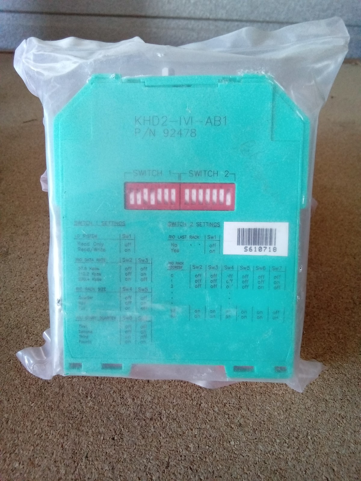 PEPPERL + FUCHS KHD2-IVI-AB1 BUS COUPLER 92478 (BRAND NEW)