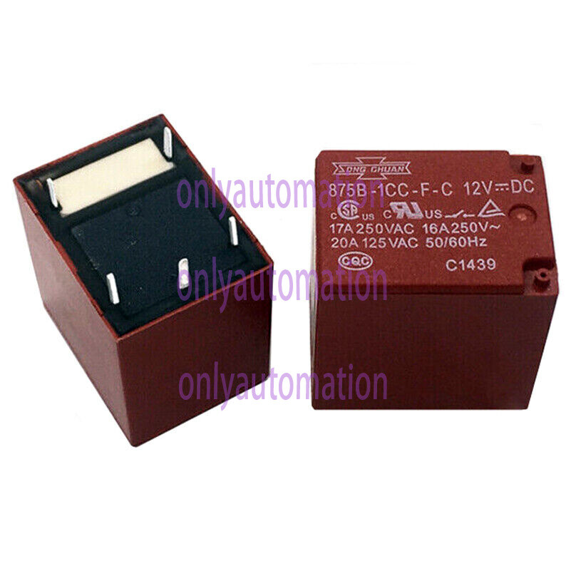 10PCS Song Chuan 875B-1CC-F-C 12VDC General Purpose Relay 5Pins~