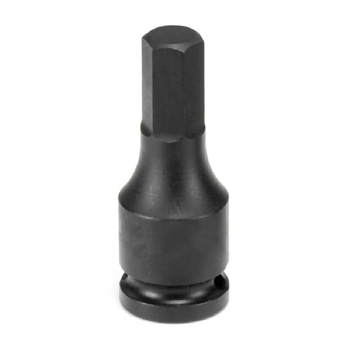 Grey Pneumatic 1904M 3/8" Drive x 4mm Hex Impact Socket, Black oxide