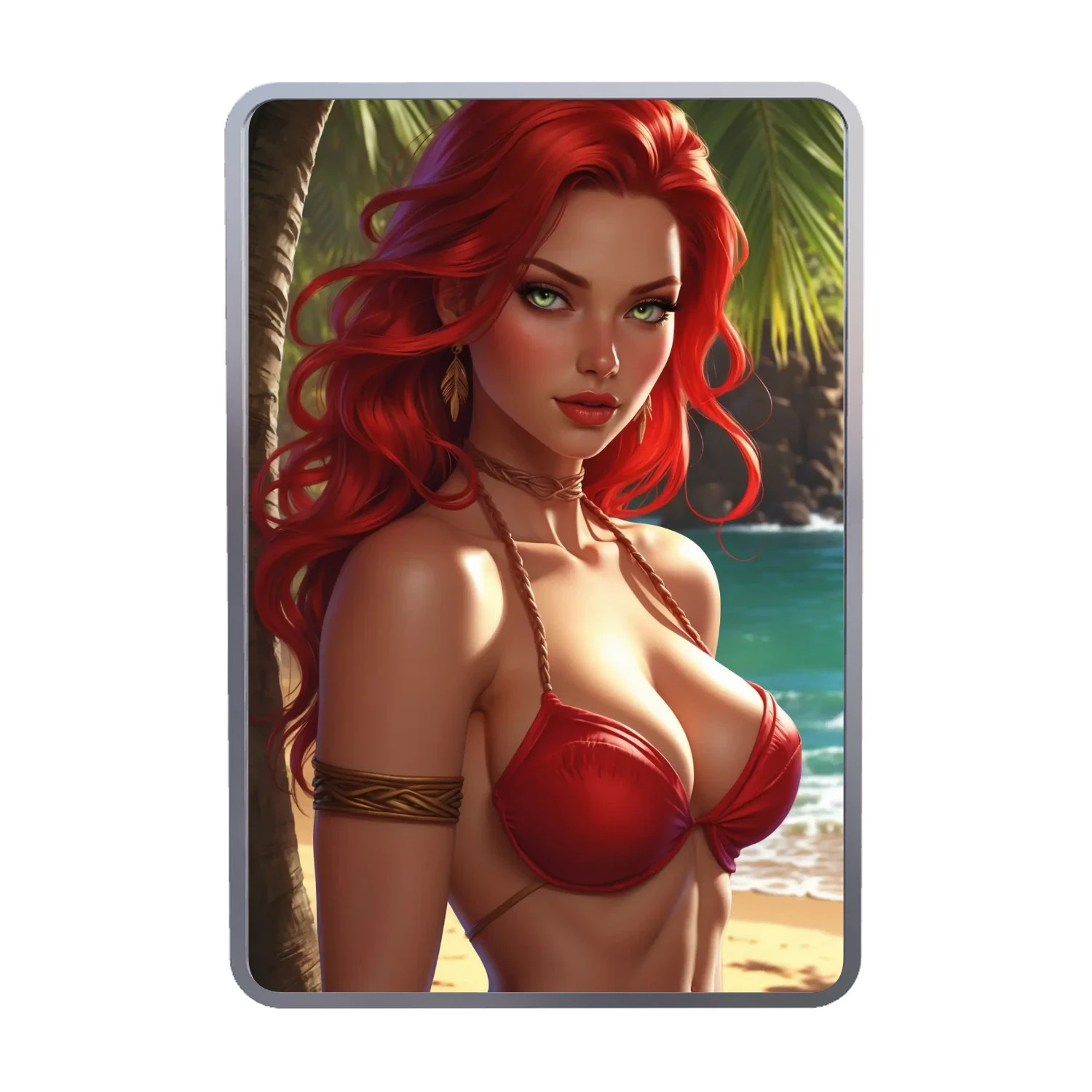 SEXY! 1 oz .999 Fine Silver Colorized Naughty Art Bar – Limited