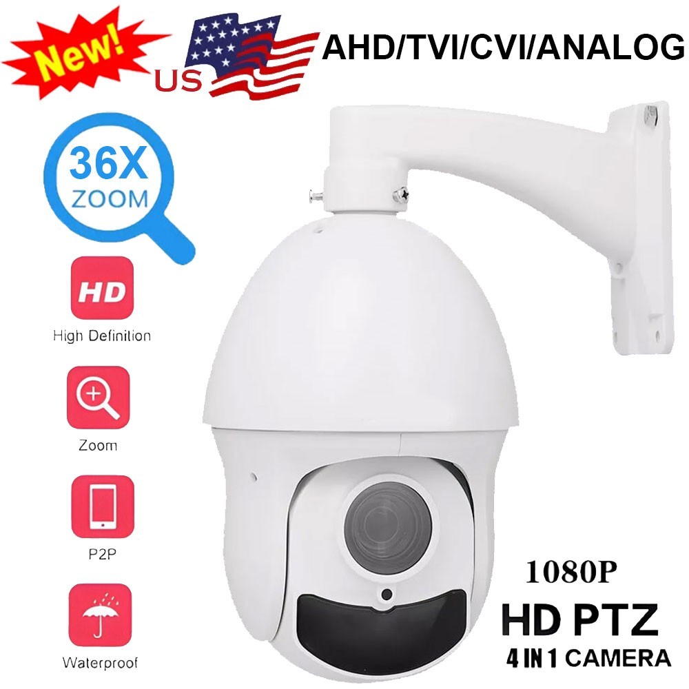 4in1 SONY307 36X Zoom 1080P AHD PTZ Speed Dome Camera Support CVI/TVI/CVBS US