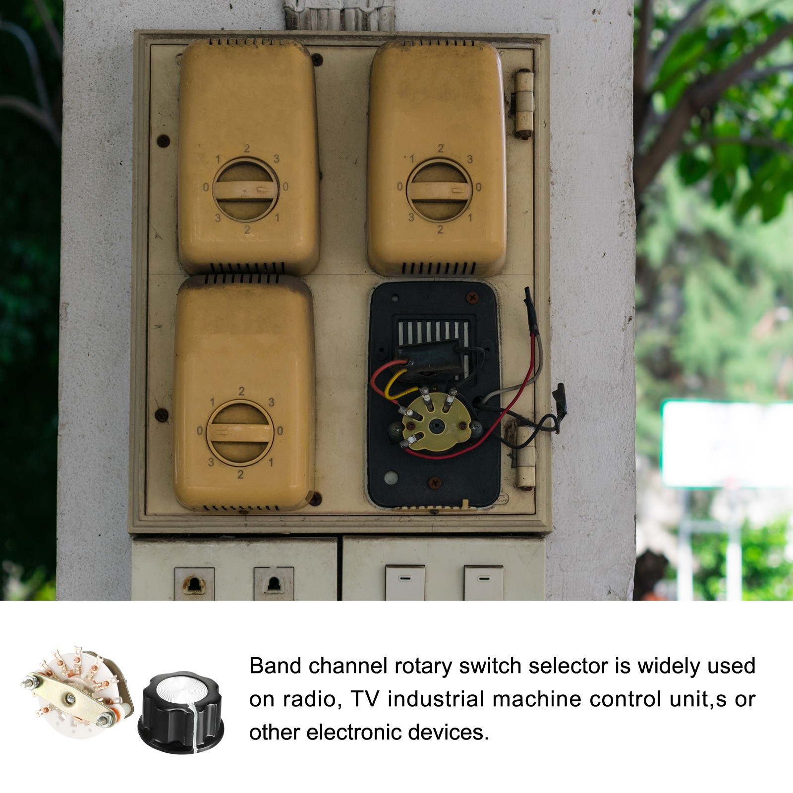 Band Selector Rotary Switch 1P7T Single Pole 7 Position 1 Deck
