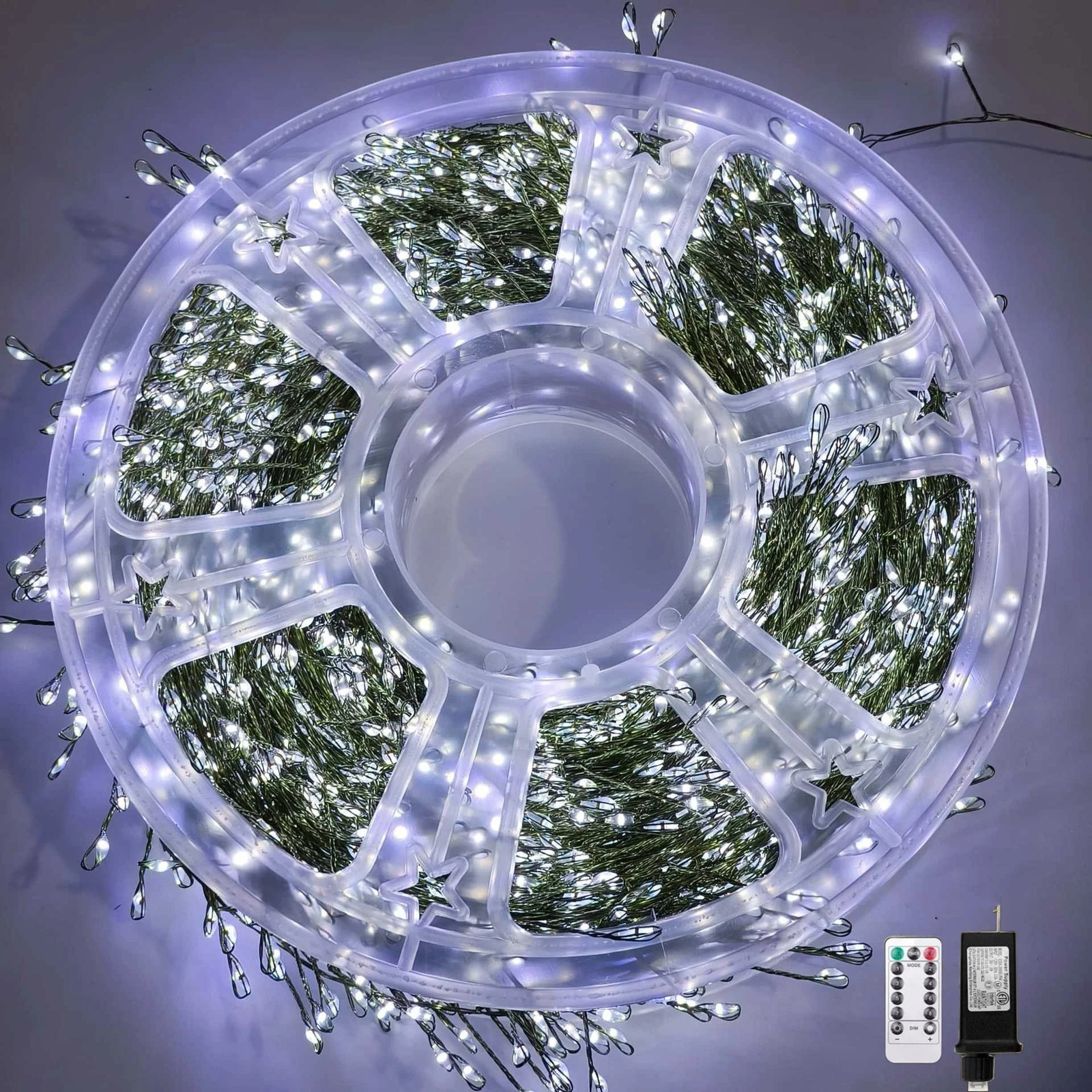 LED String Lights DC 6V Remote Control Deep Green 3000cm For Christmas Halloween