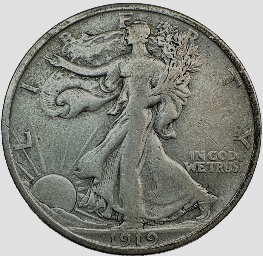1919 Walking Liberty Half Dollar 515