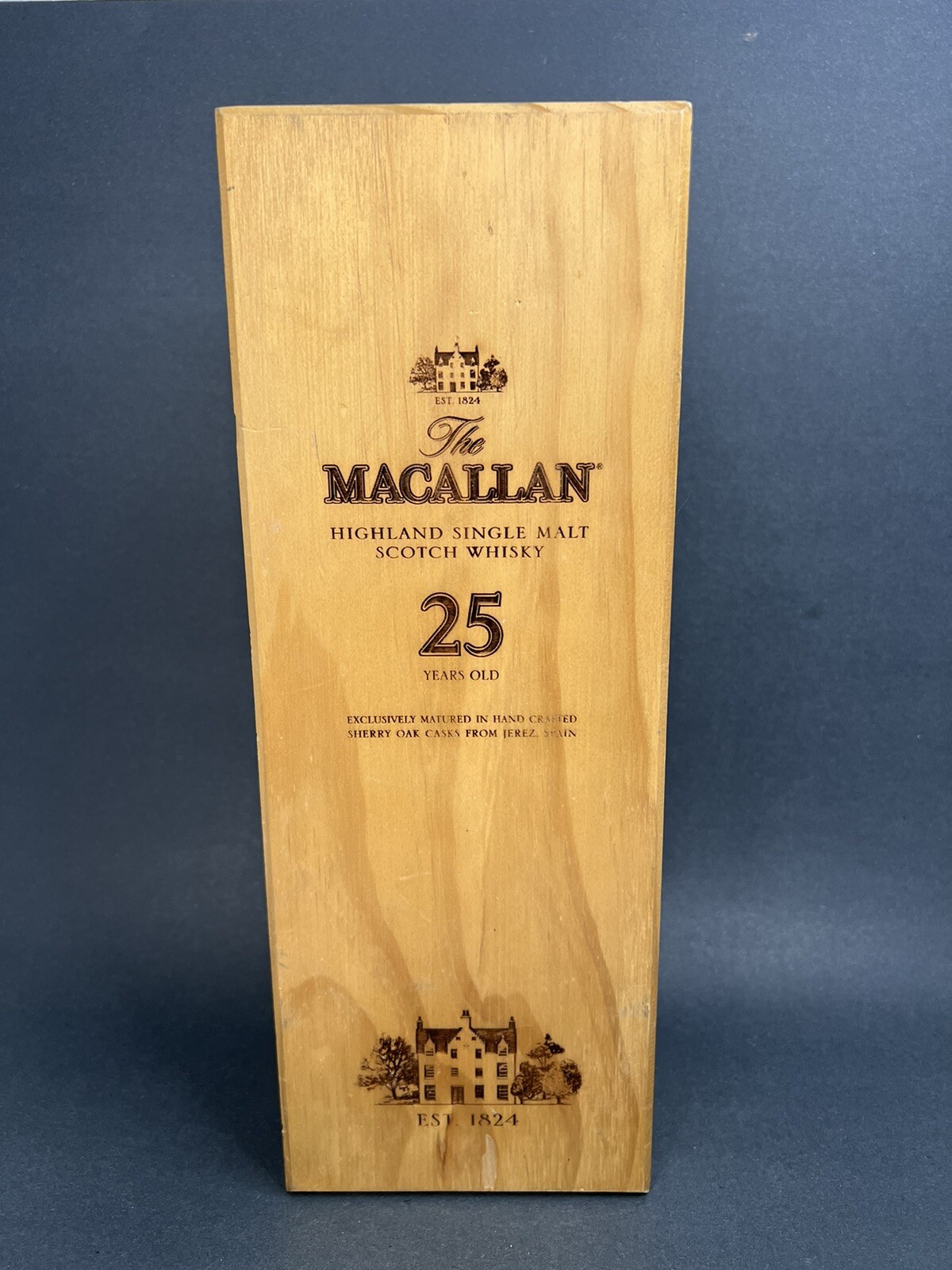 The Macallan Sherry Oak 25 Year Old Single Malt Scotch Whisky EMPTY BOX