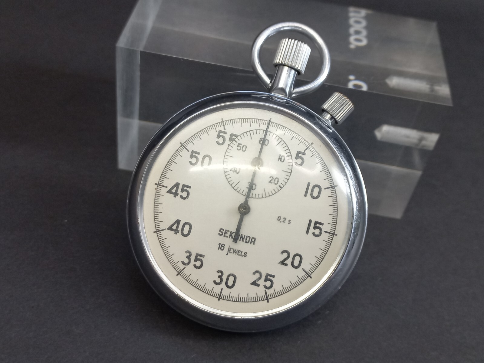 Soviet Vintage Stopwatch"Sekonda", USSR Mechanical Competition Stopwatch