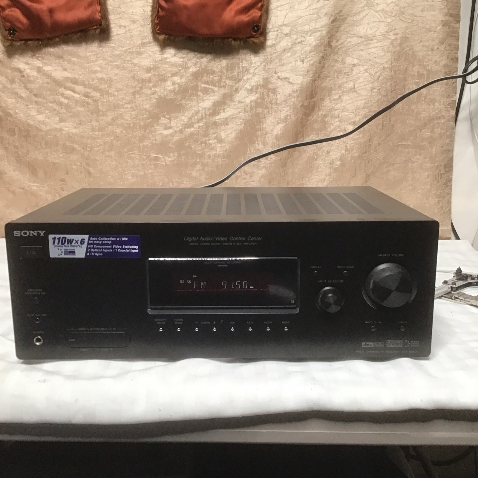 Sony STR-DG500 6.1 AV Receiver Dolby DTS Amplifier 110w Digital - Tested & Works