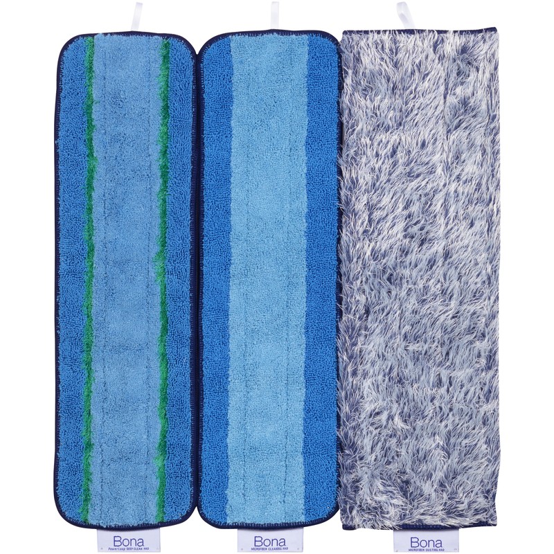 Bona AX0003496 Wet Microfiber Mop Pad 4 W x 15 L in.