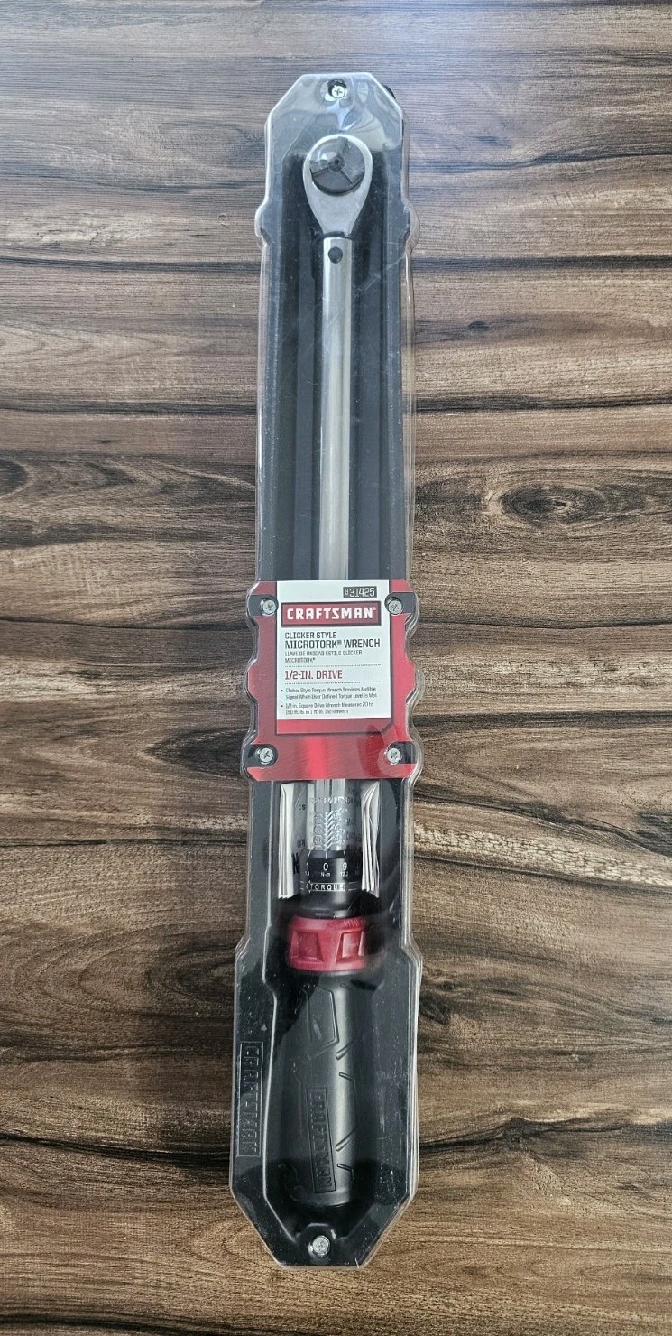Craftsman 931425 1/2 inch Drive Clicker Style Microtork Torque Wrench